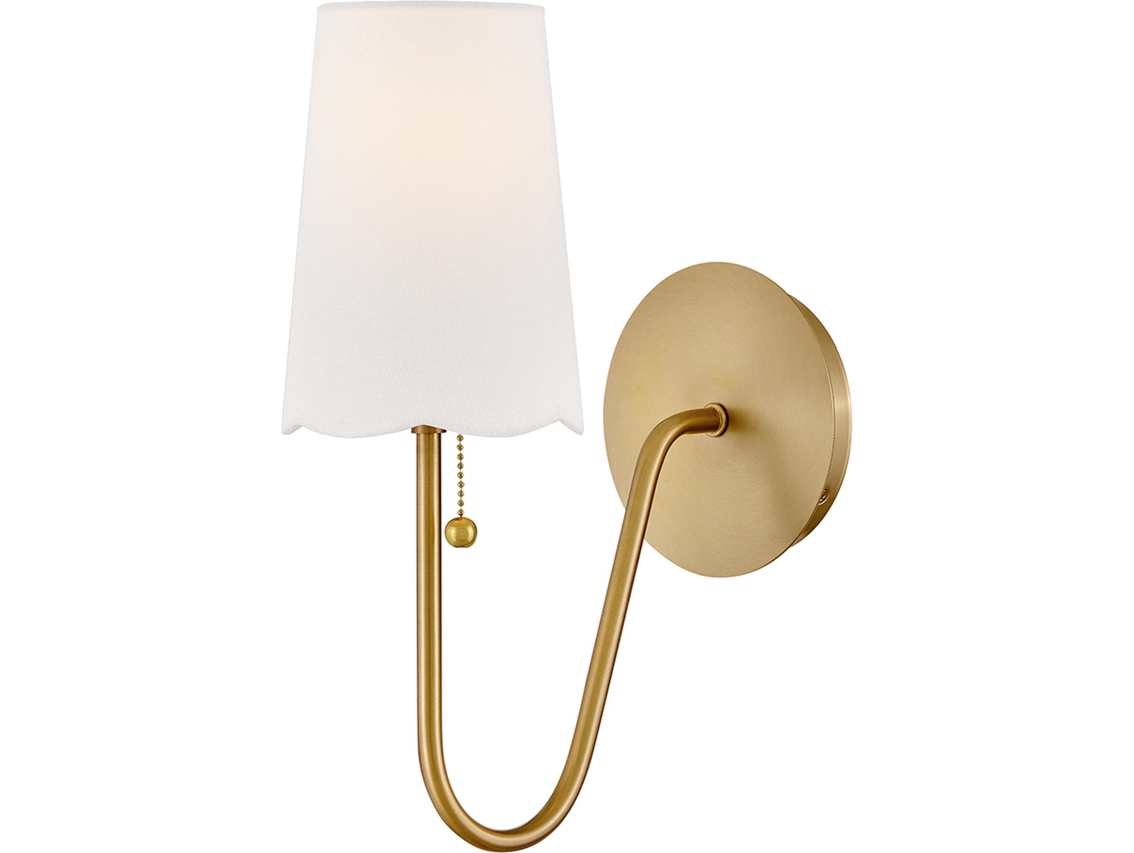 Lark Living Bliss 1-Light Lacquered Brass Wall Sconce