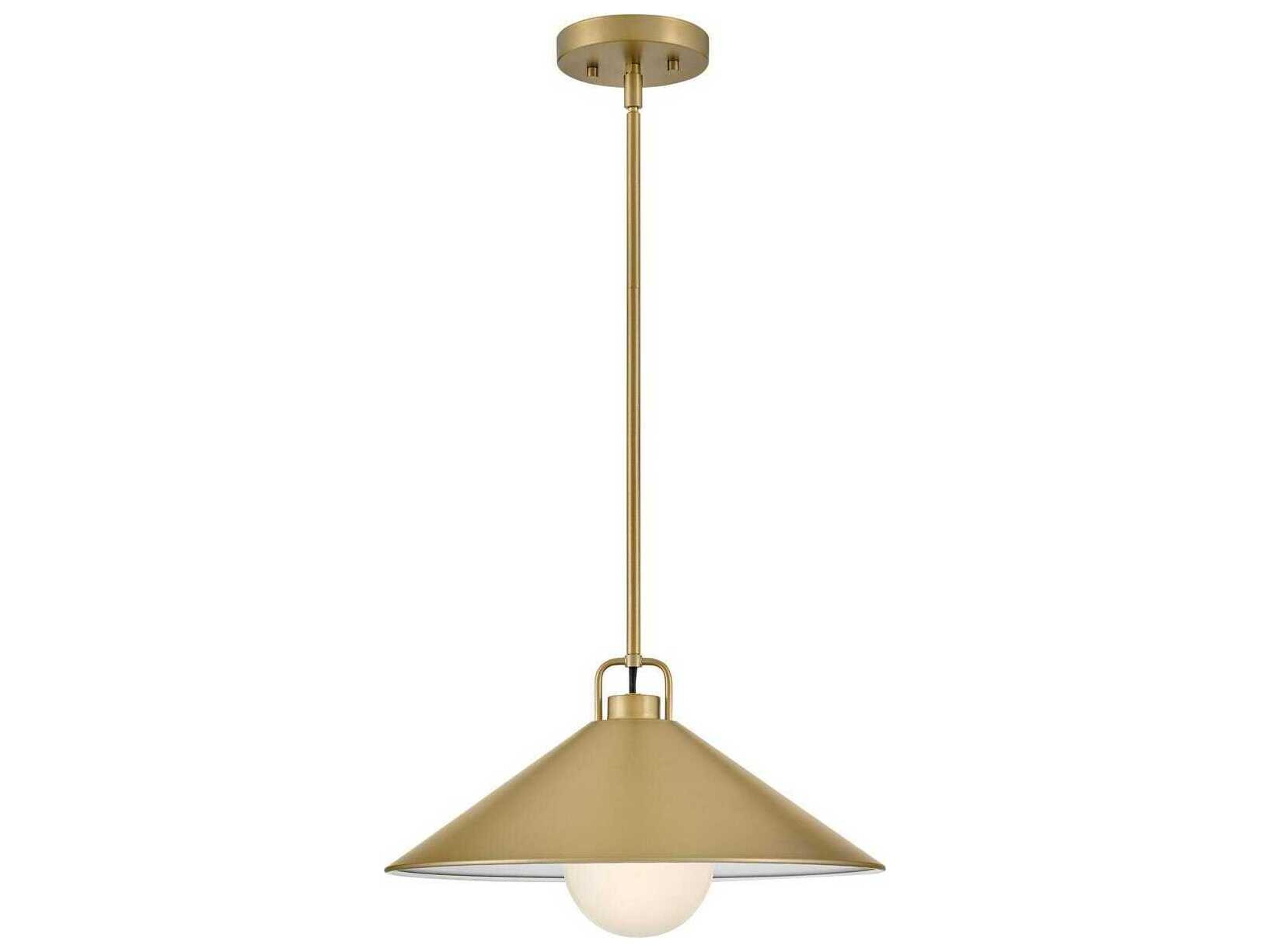 Milo 1-Light Lacquered Brass Pendant