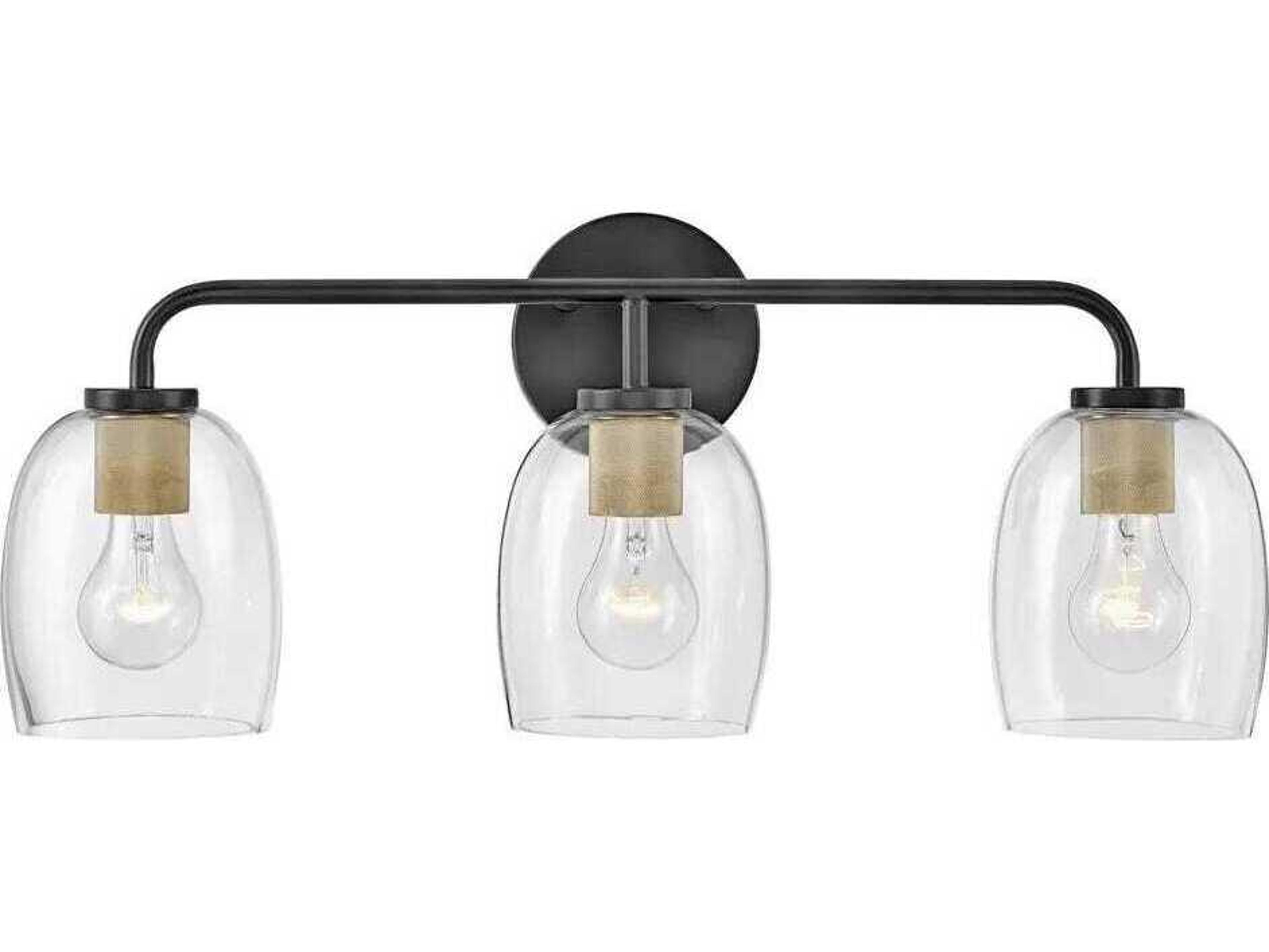 Lark Living Percy 3-Light Black Vanity Light