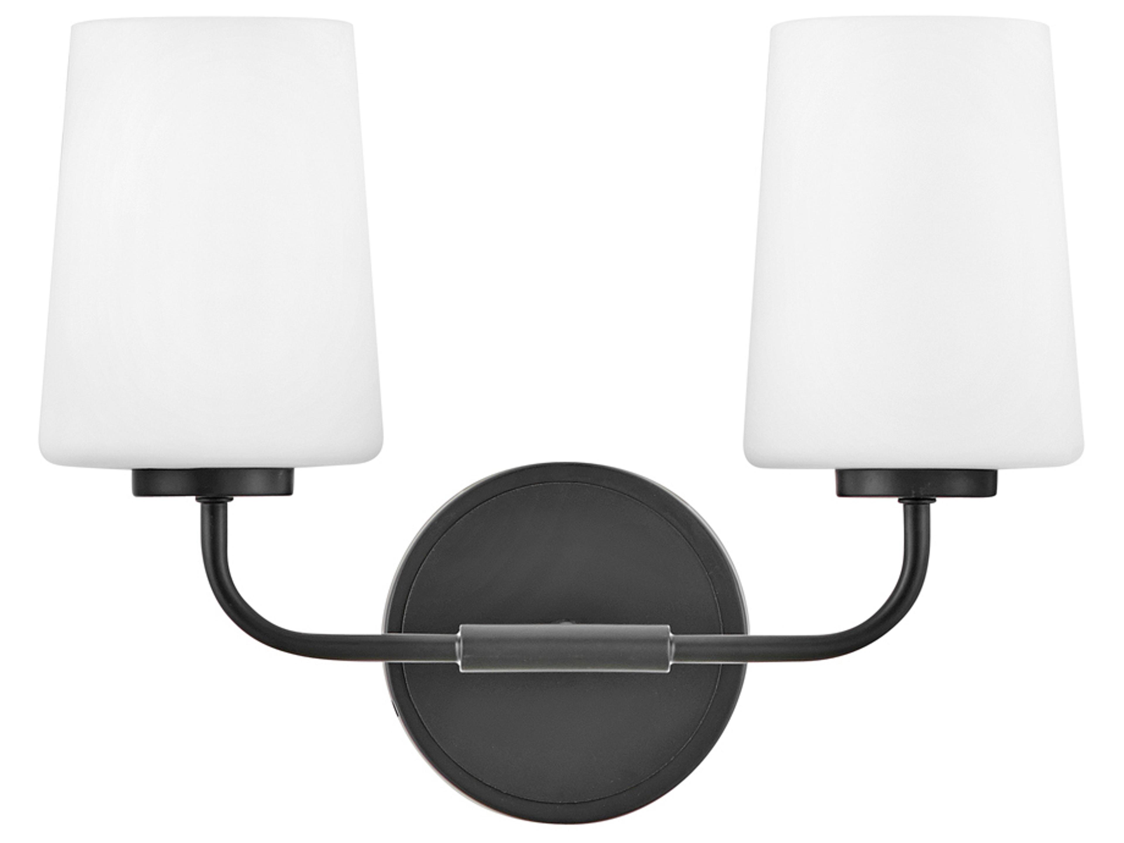 Lark Living Kline 2-Light Black Vanity Light