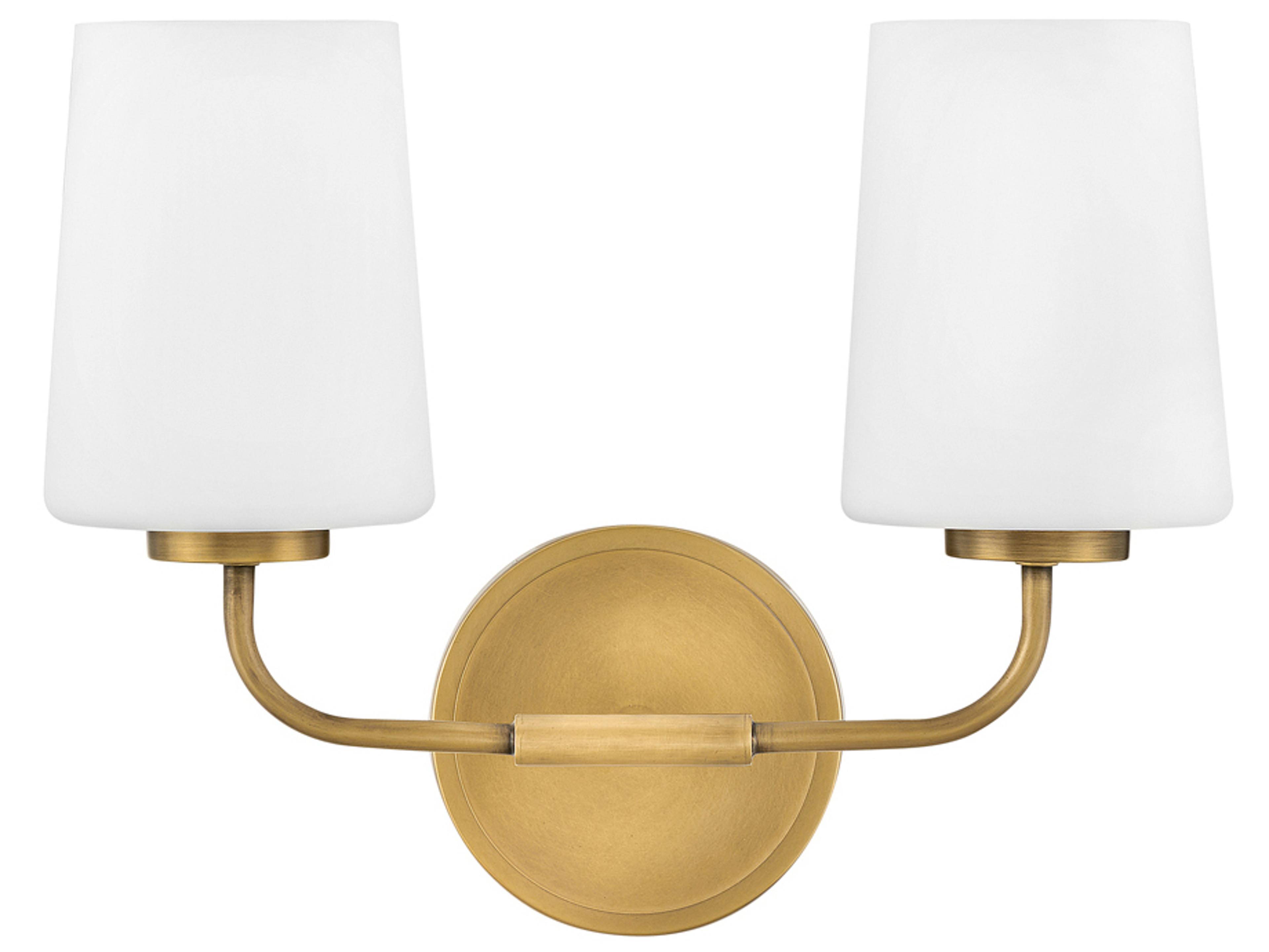 Lark Living Kline 2-Light Heritage Brass Vanity Light
