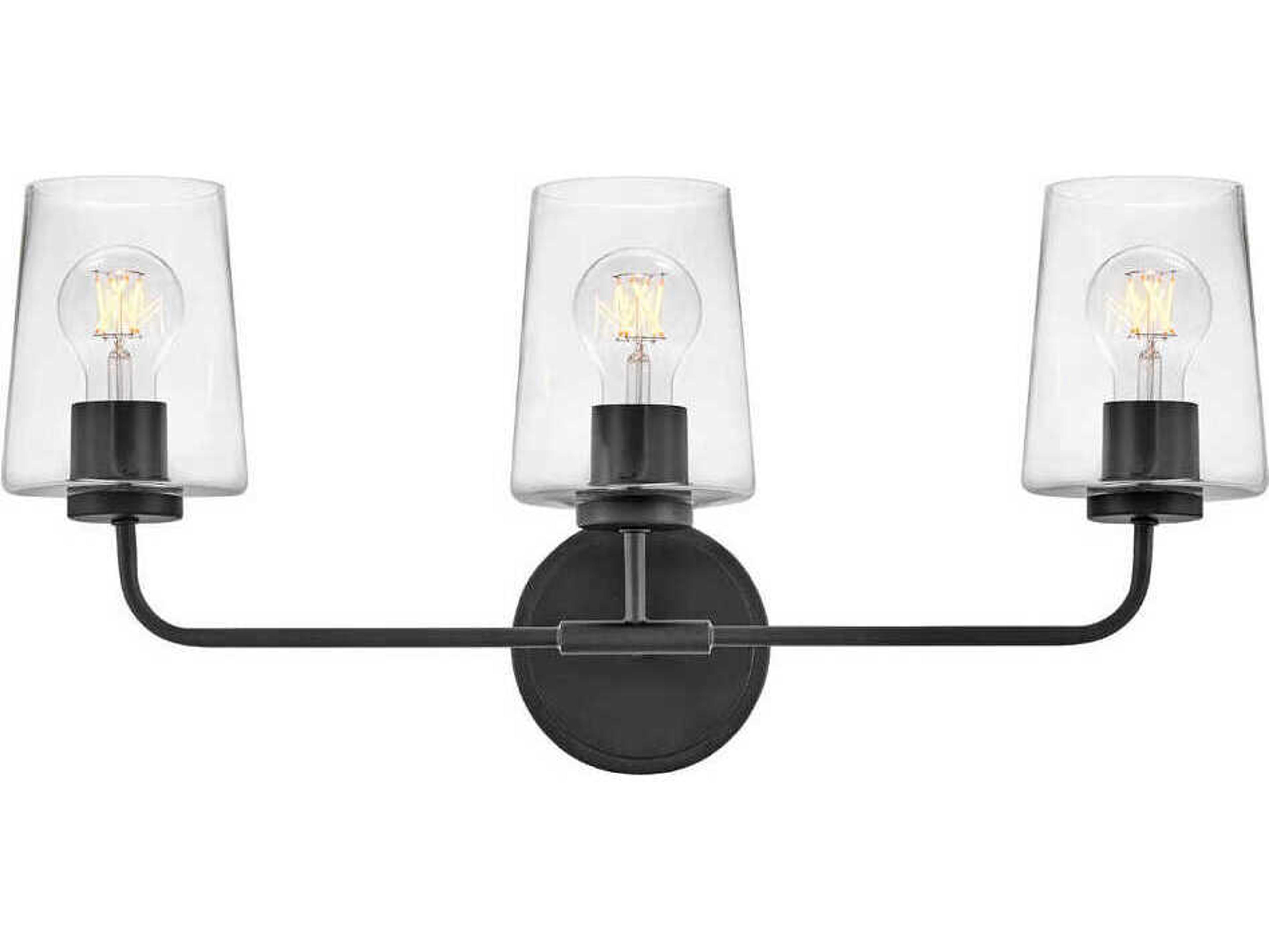 Lark Living Kline 3-Light Black Vanity Light