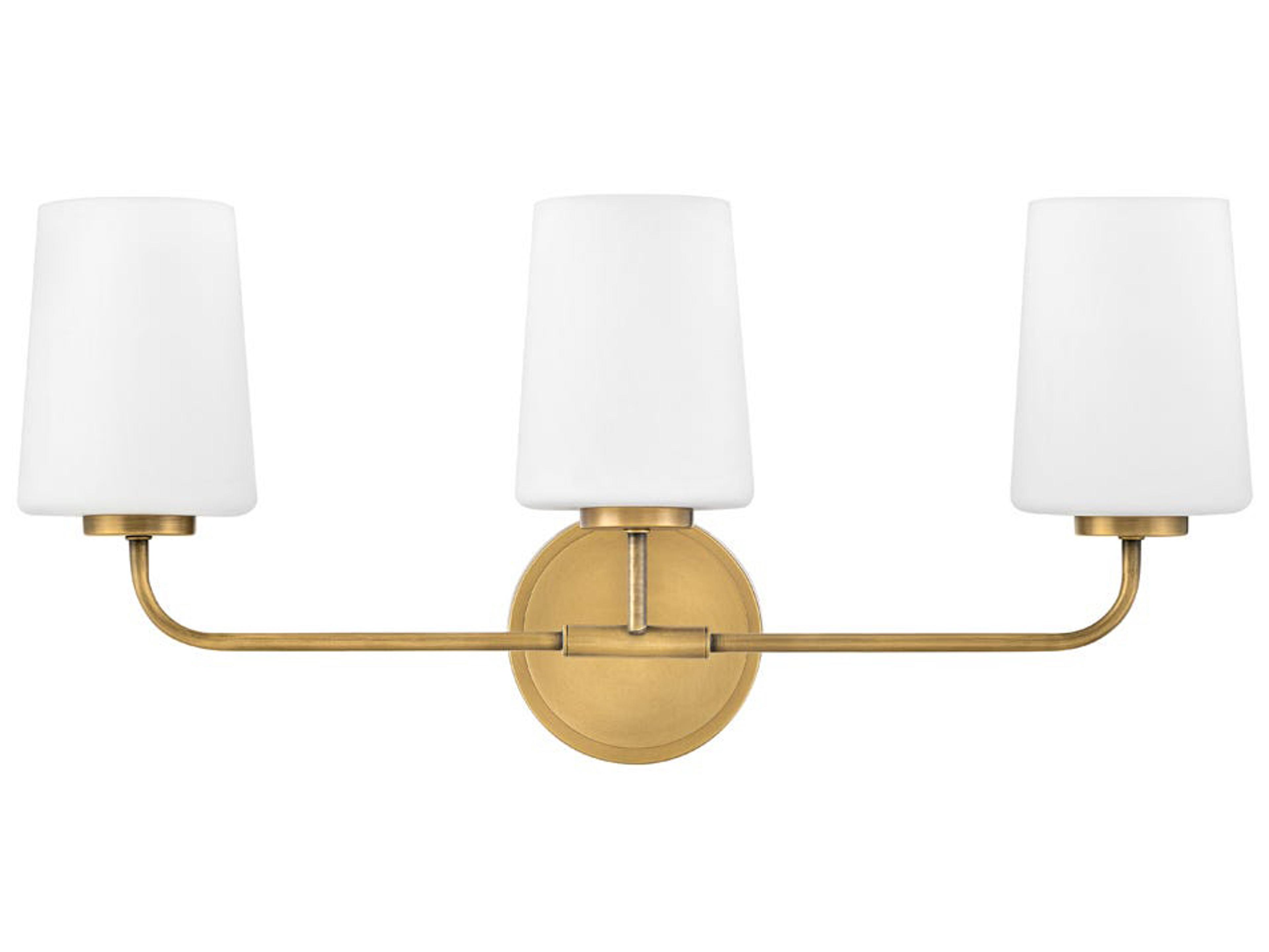 Lark Living Kline 3-Light Heritage Brass Vanity Light