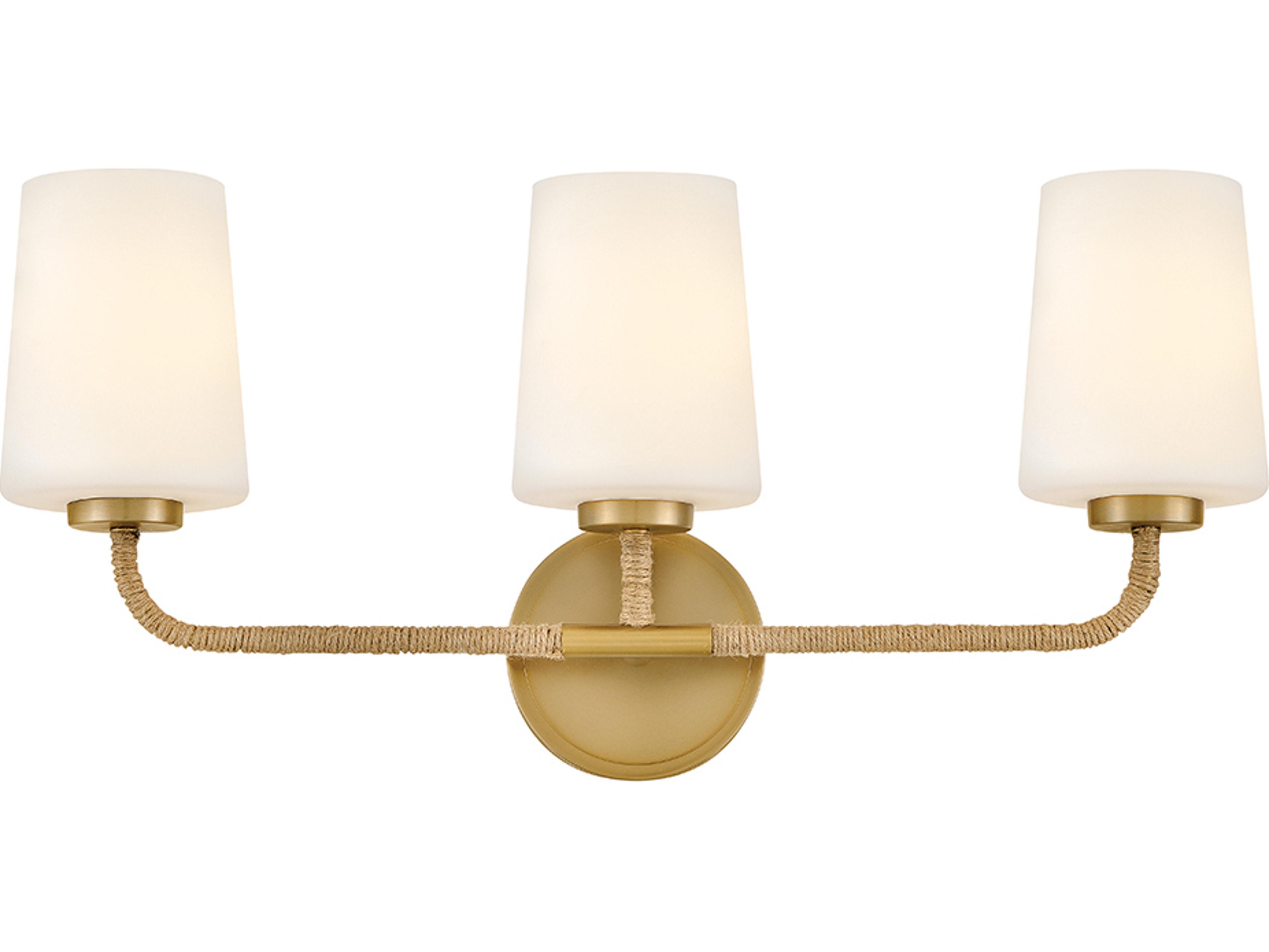Lark Living Kline 3-Light Lacquered Brass Vanity Light