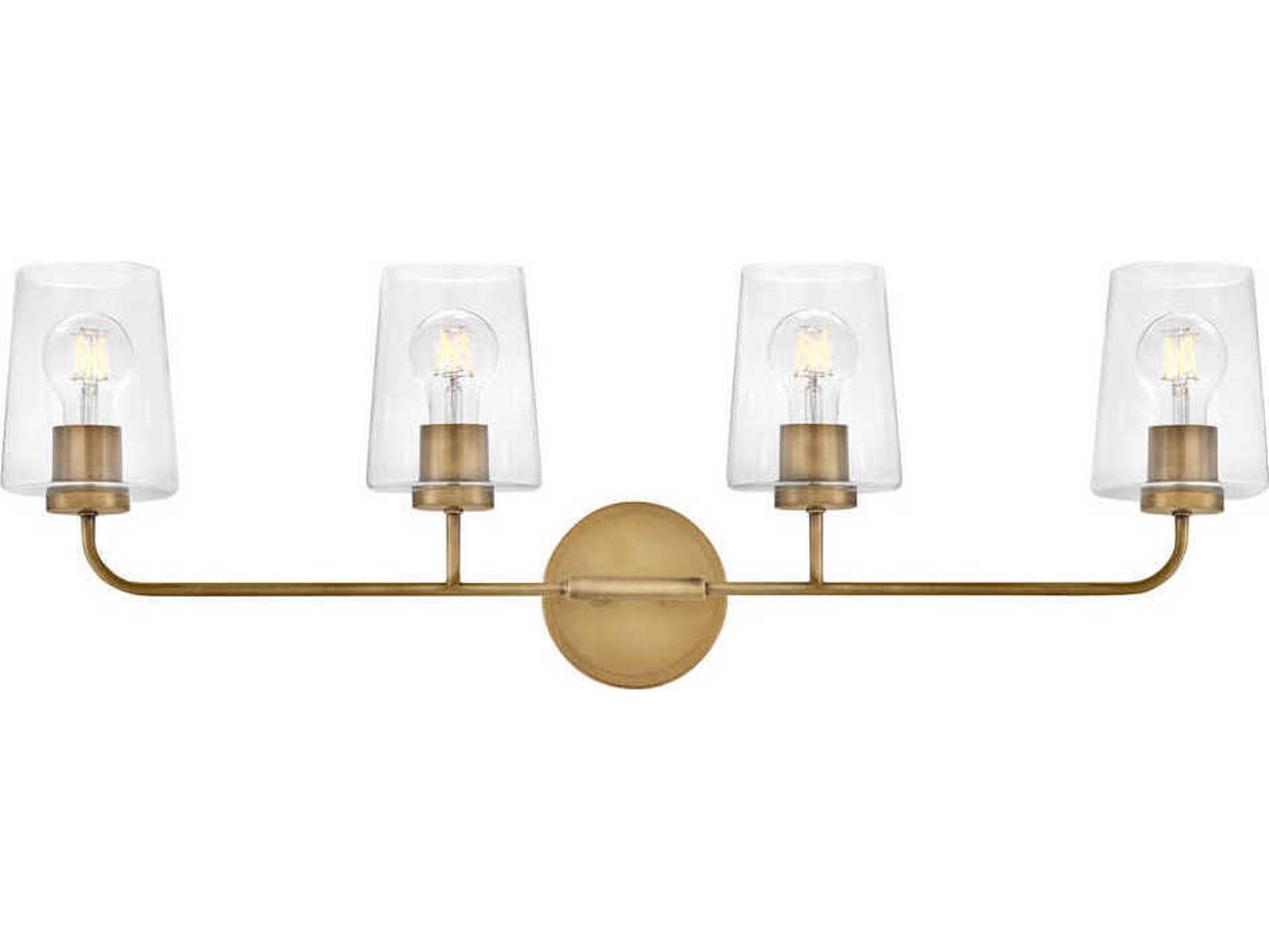 Lark Living Kline 4-Light Heritage Brass Vanity Light