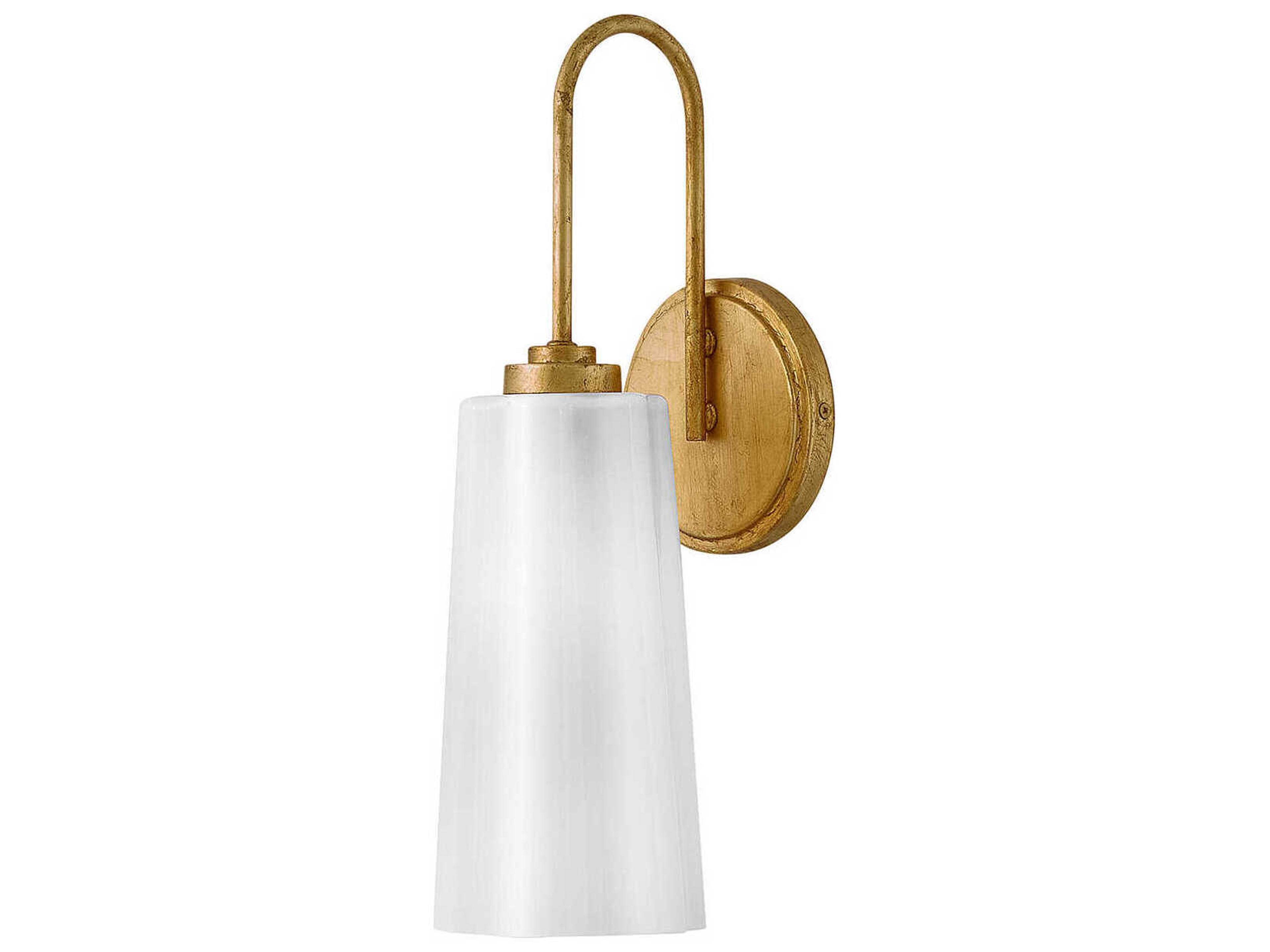 Honey 1-Light Distressed Brass Wall Sconce