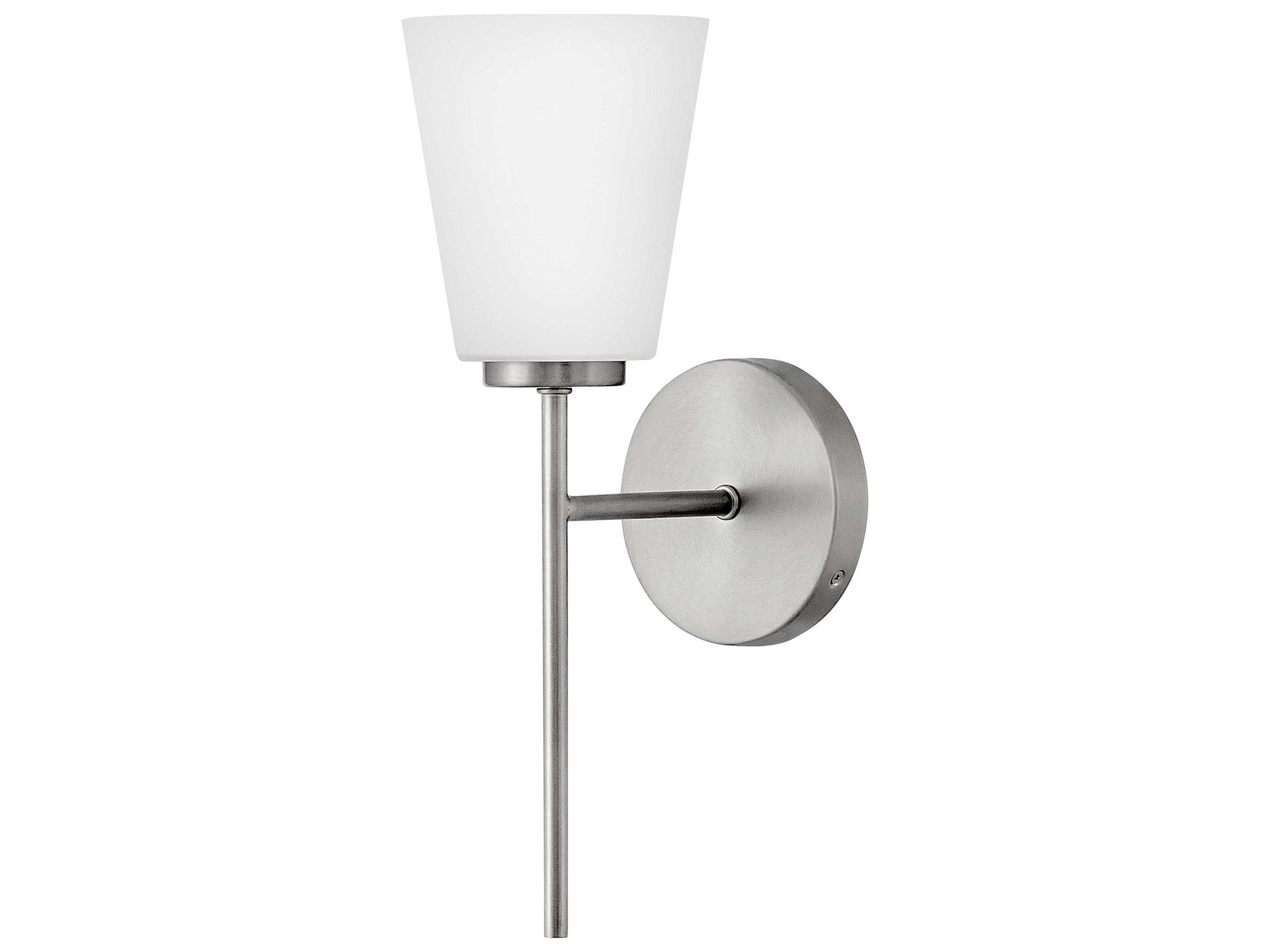Bri 1-Light Brushed Nickel Wall Sconce