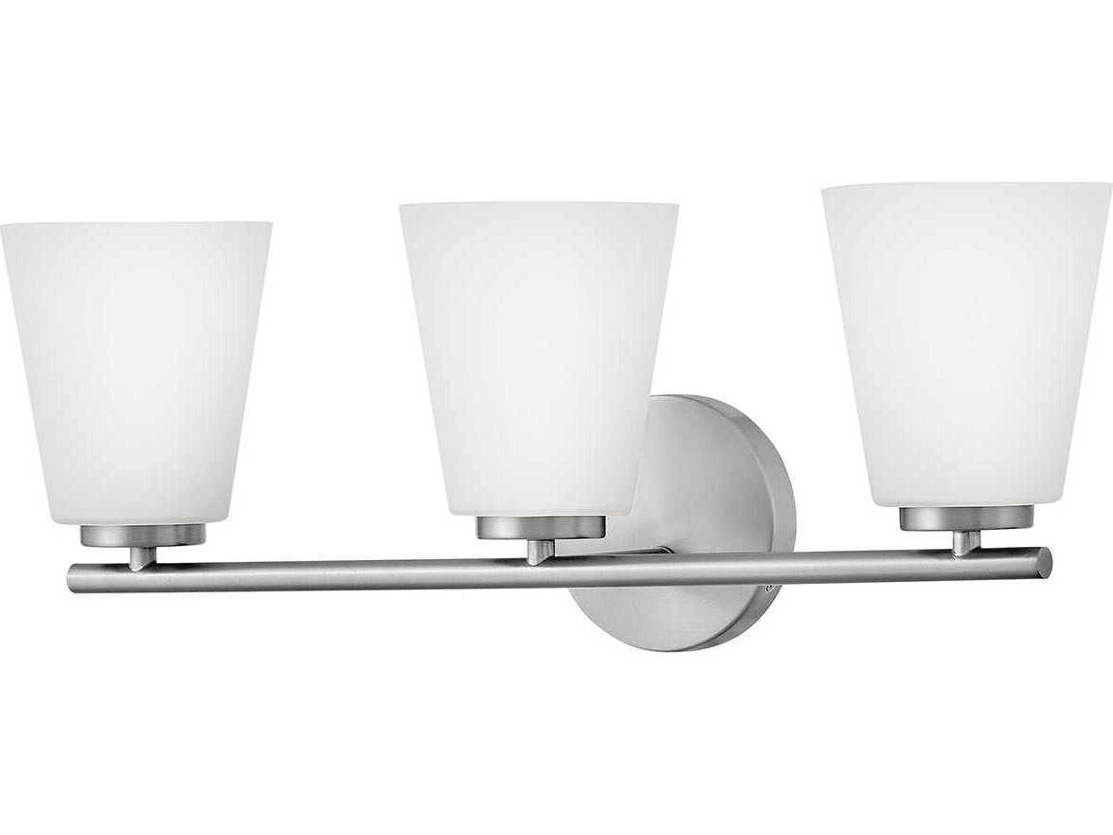 Bri 3-Light Brushed Nickel Vanity Light
