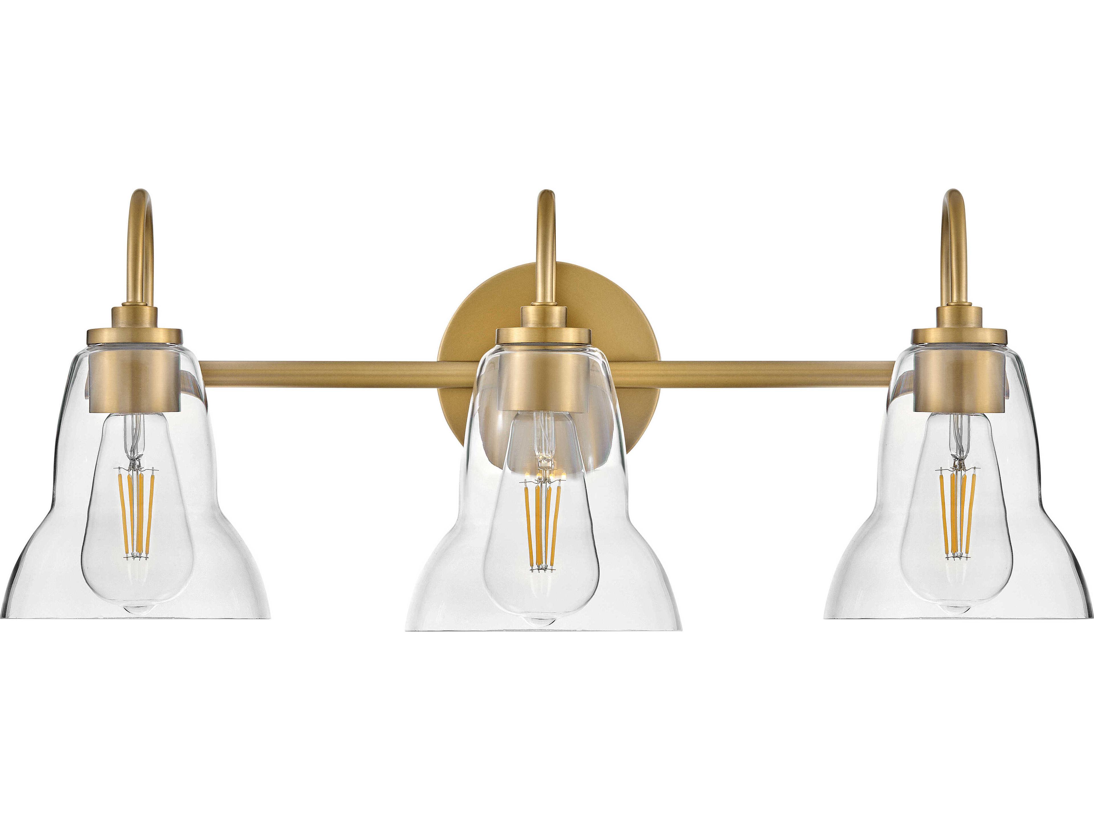 Vera 3-Light Lacquered Brass Vanity Light