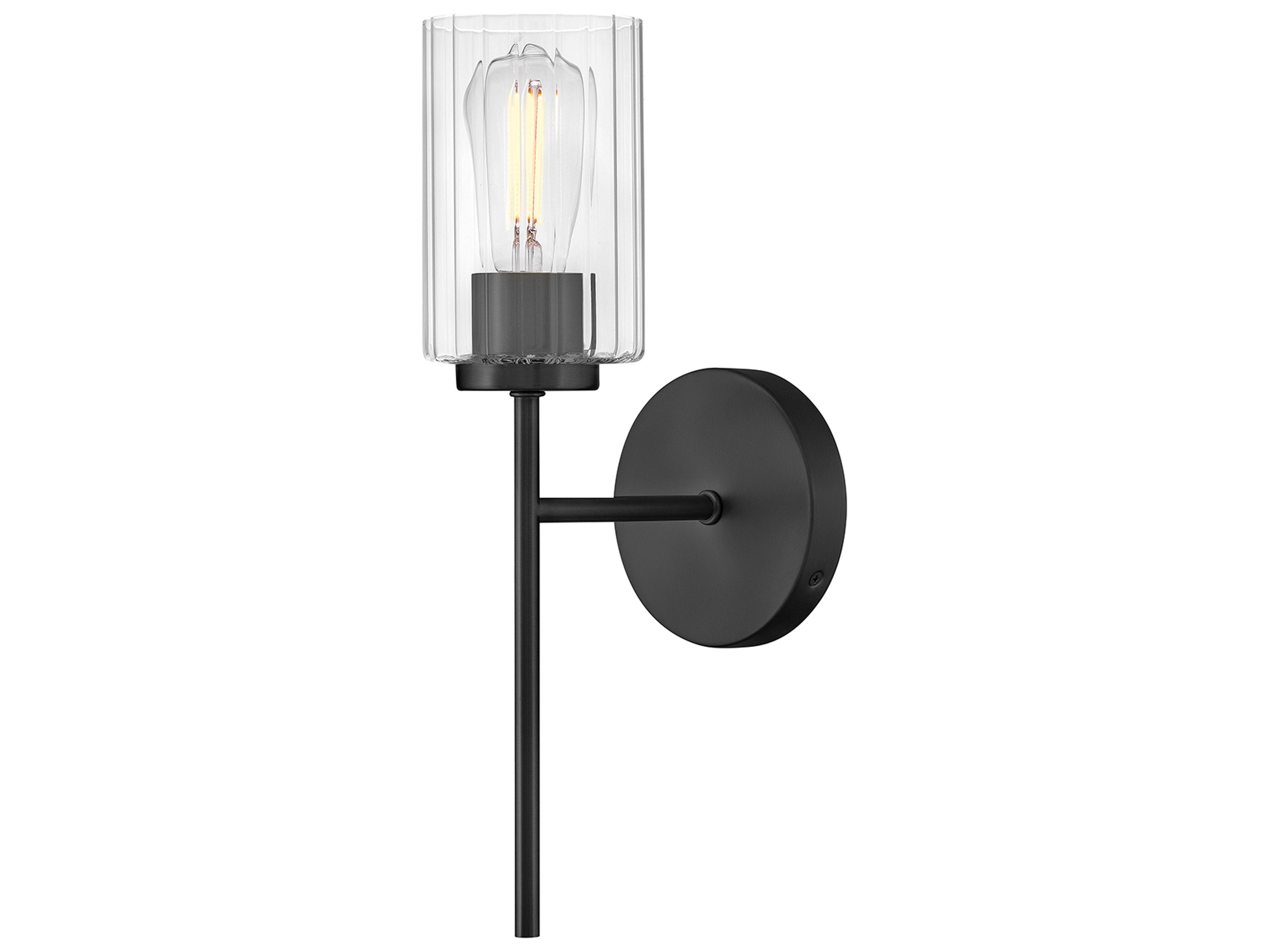 Lark Living Leta 1-Light Black Wall Sconce