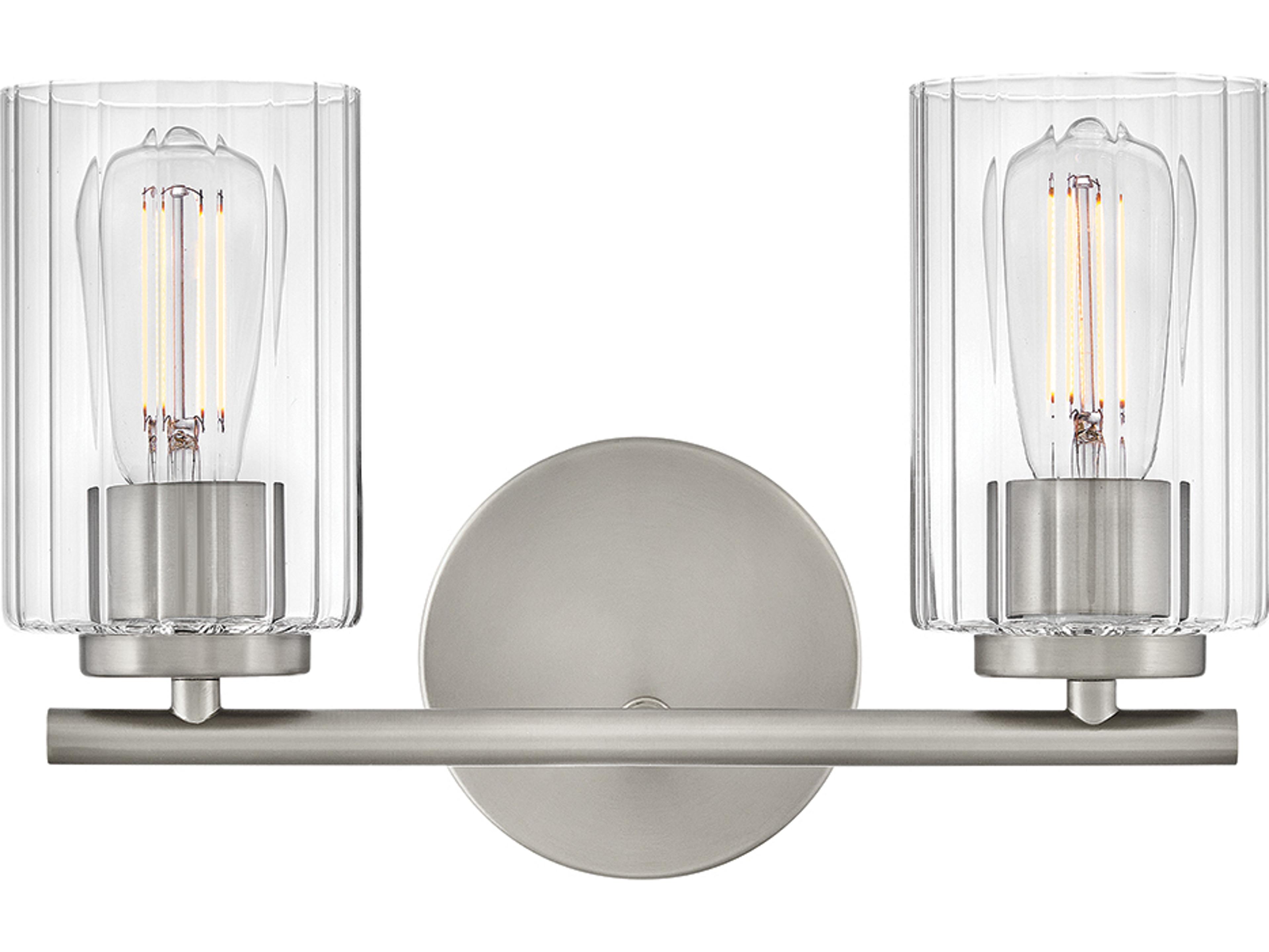 Lark Living Leta 2-Light Brushed Nickel Vanity Light