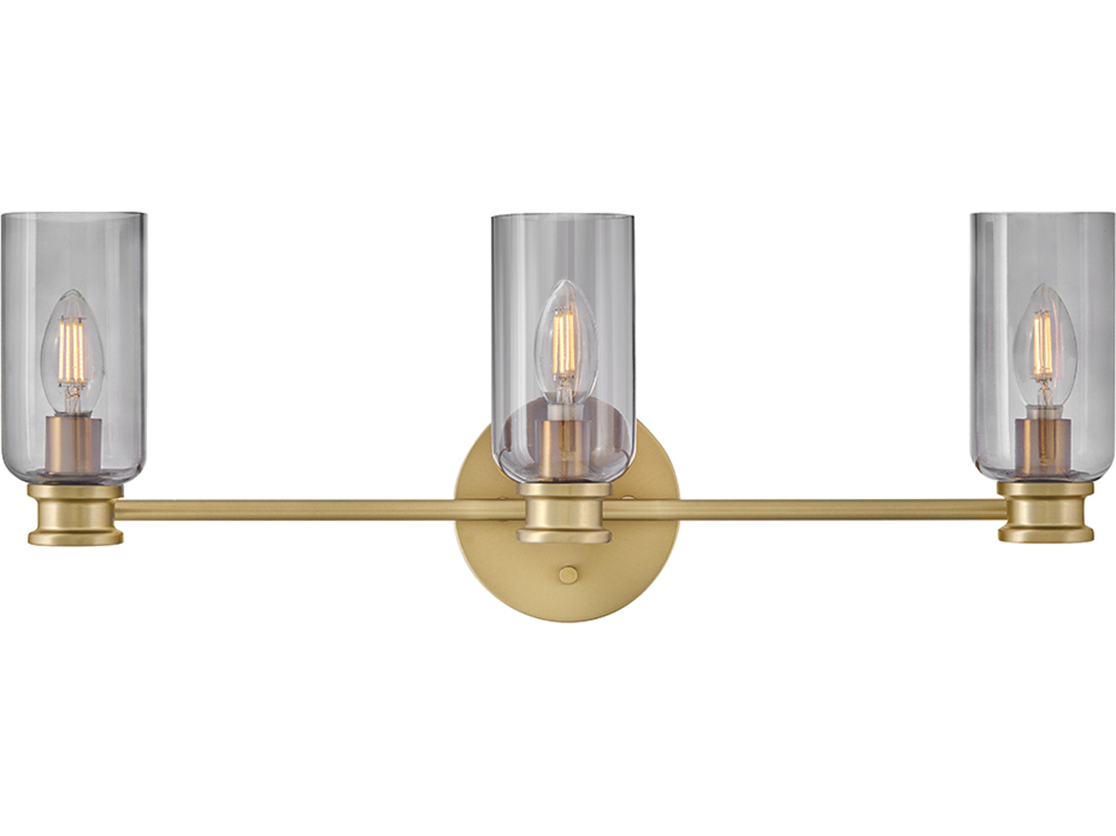 Lark Living Naomi 3-Light Lacquered Brass Vanity Light