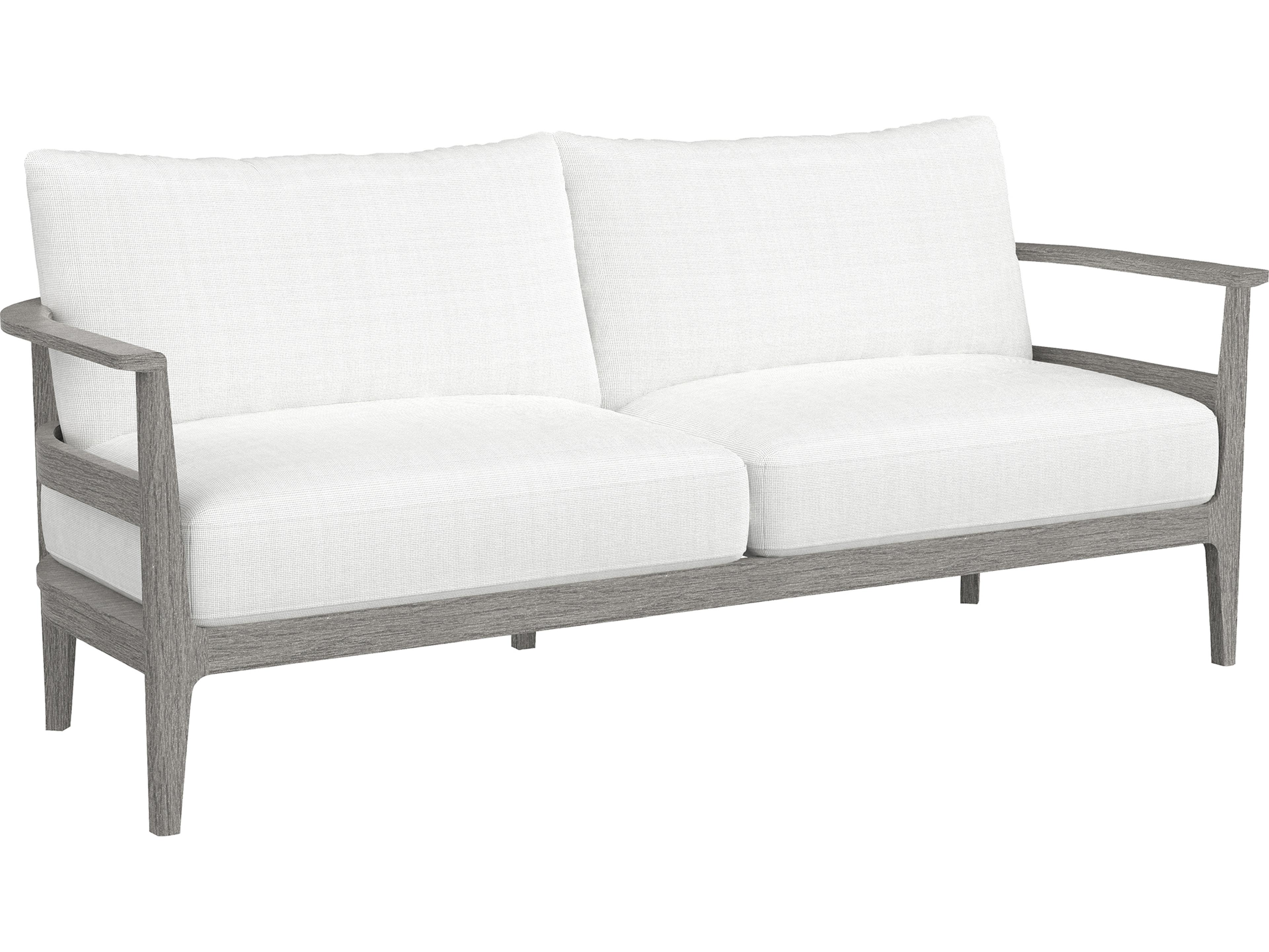Lane Venture Avila Teak Paloma Grey Outdoor Patio Sofa