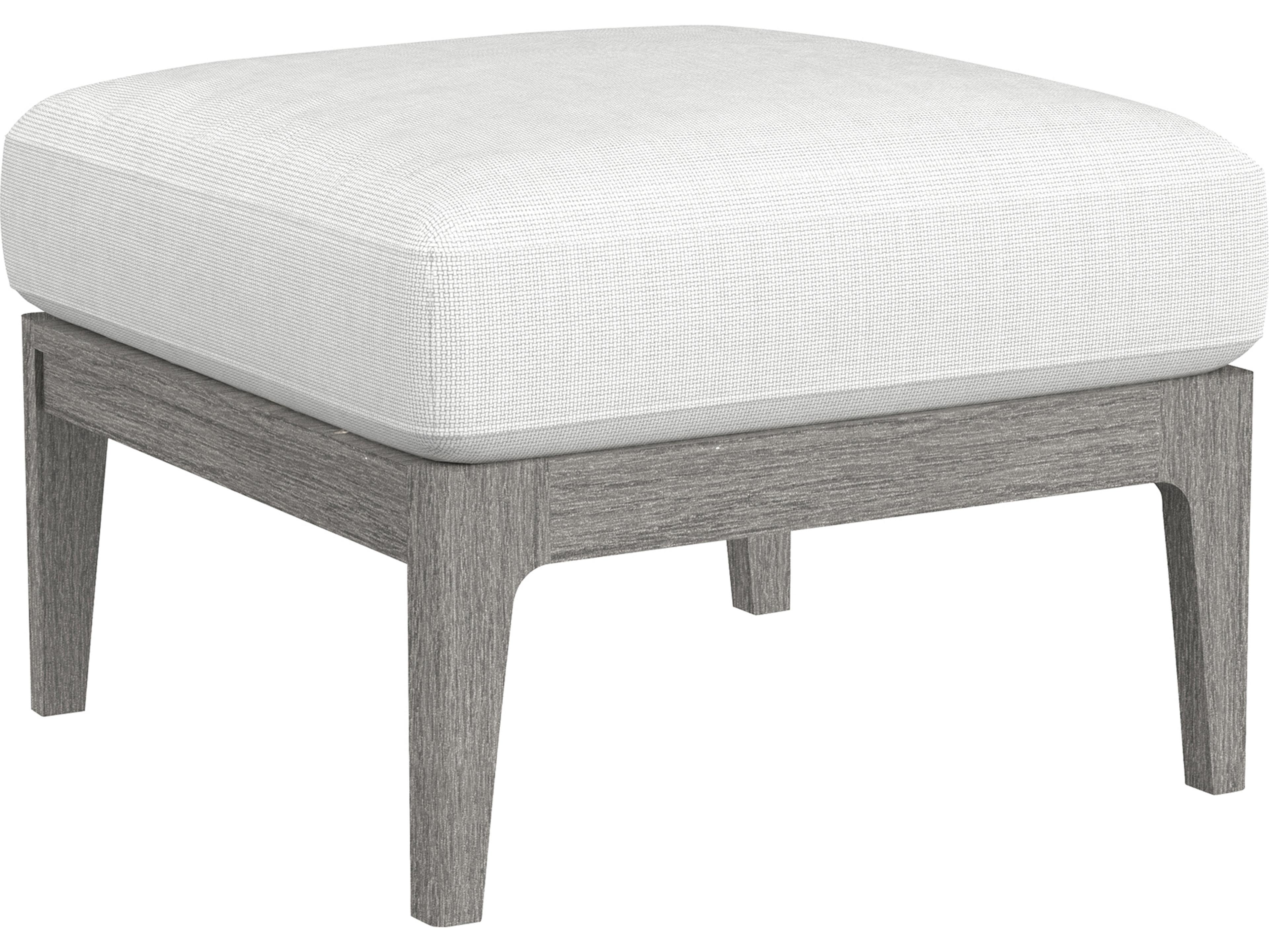 Lane Venture Avila Teak Paloma Grey Outdoor Ottoman