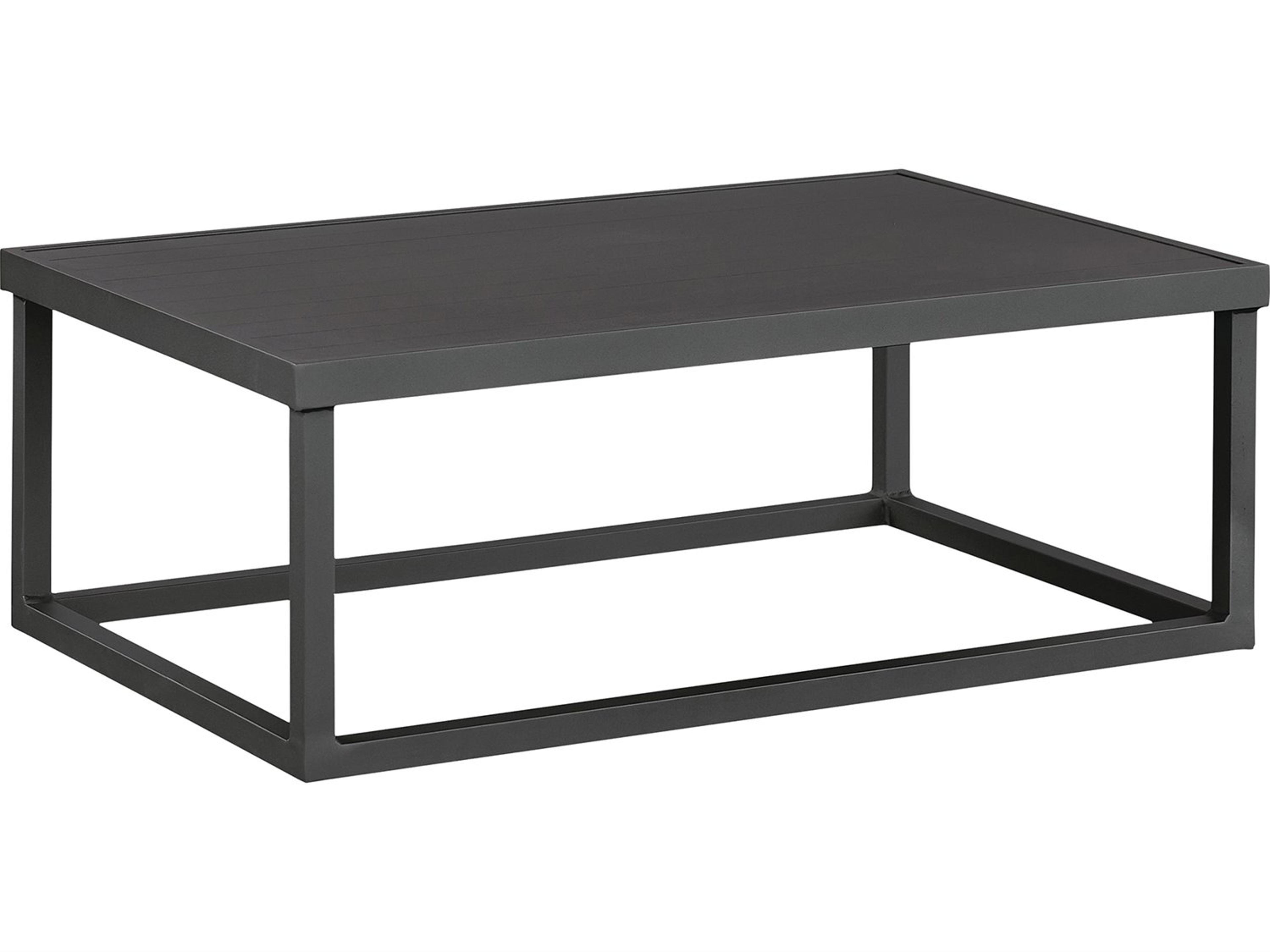Bonavista Aluminum Rectangular Cocktail Table - Slat Top