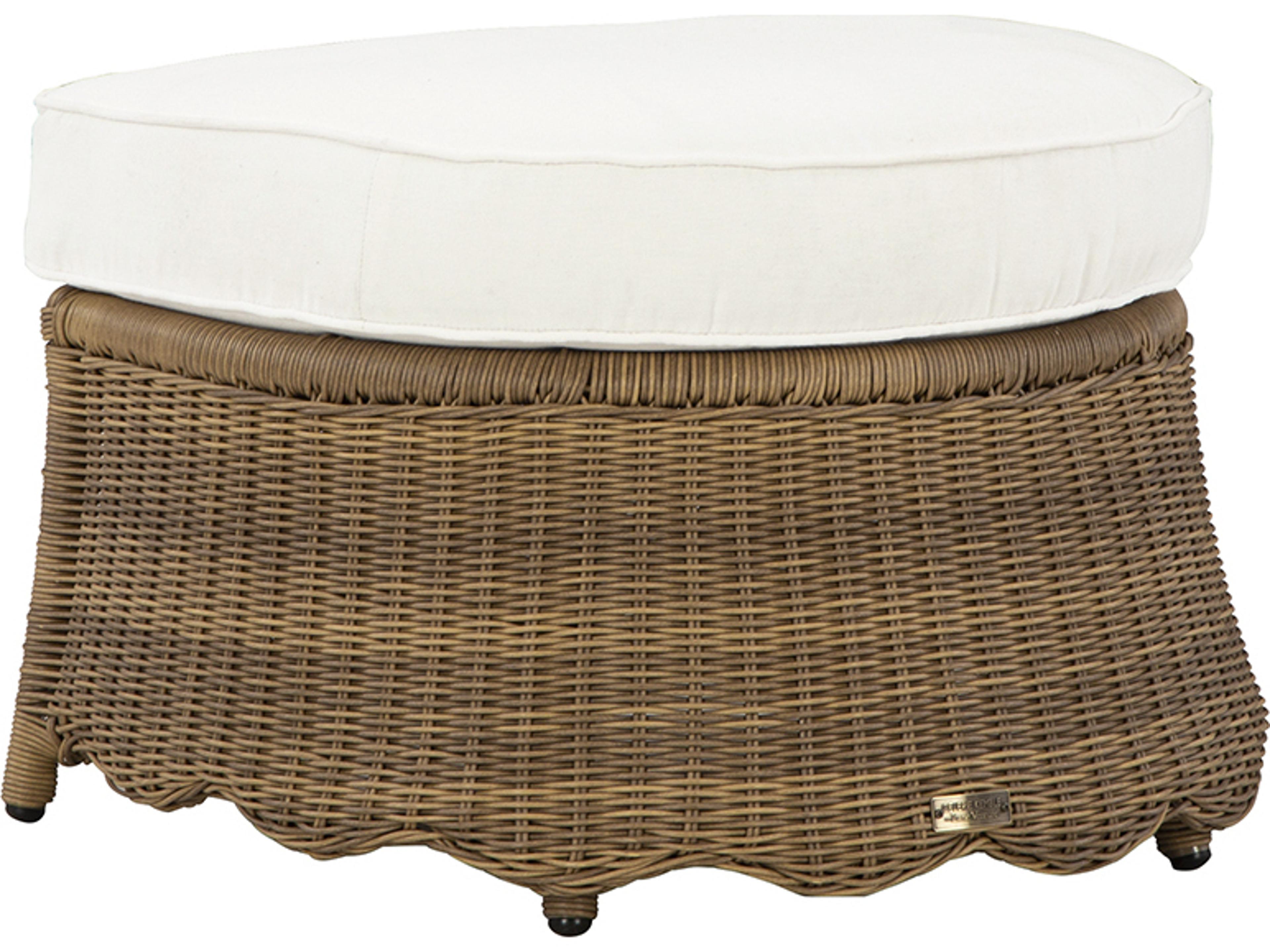 Lane Venture Cleary by Celerie Kemble Wicker Patio Ottoman