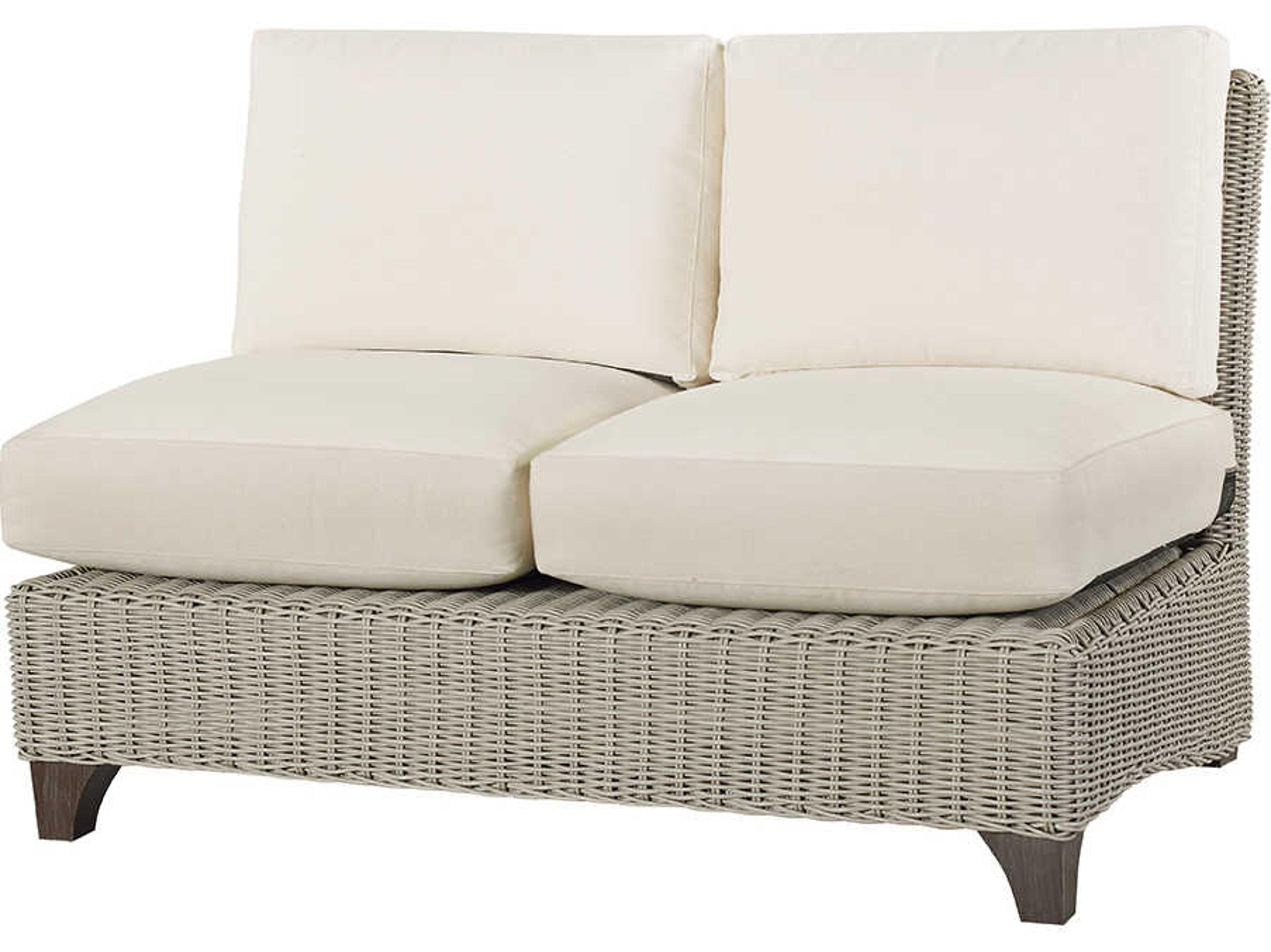 Requisite Wicker Modular Patio Loveseat