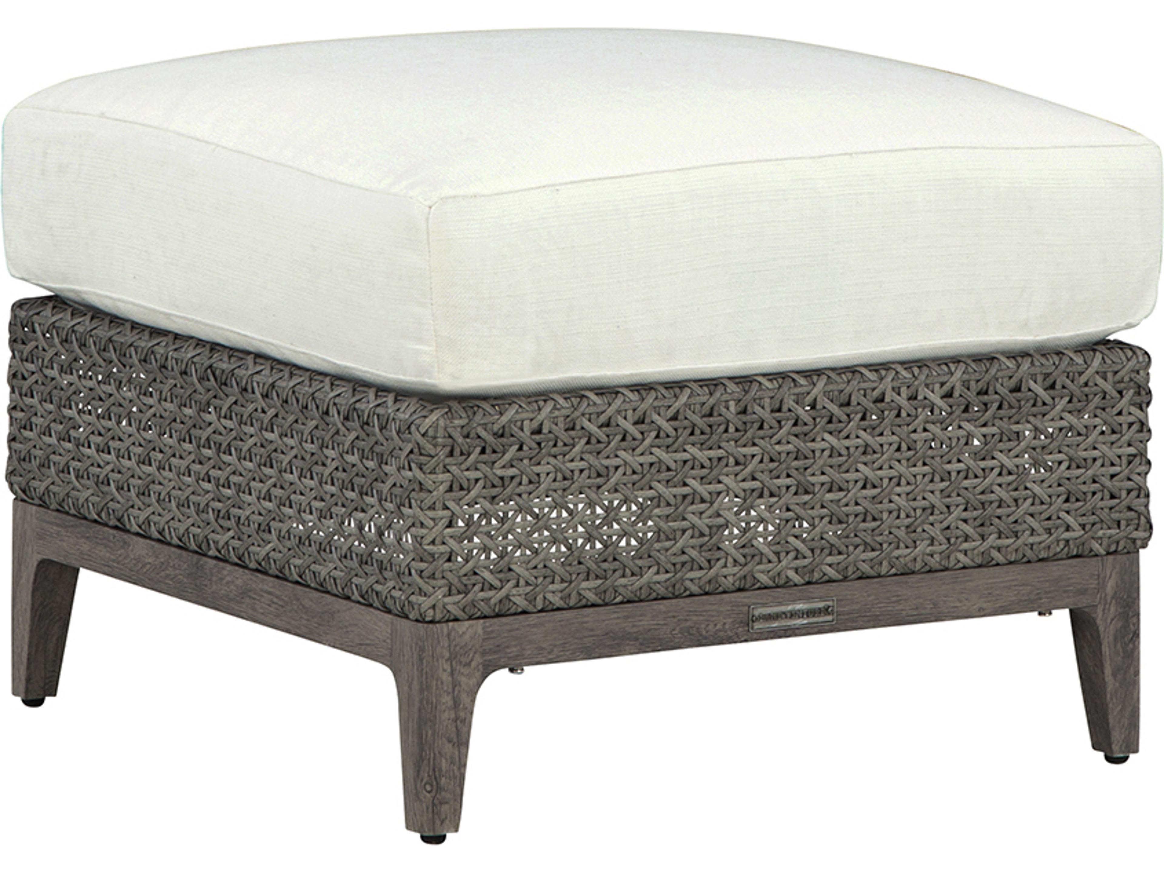 Lane Venture Lenox Hill Wicker Outdoor Patio Ottoman