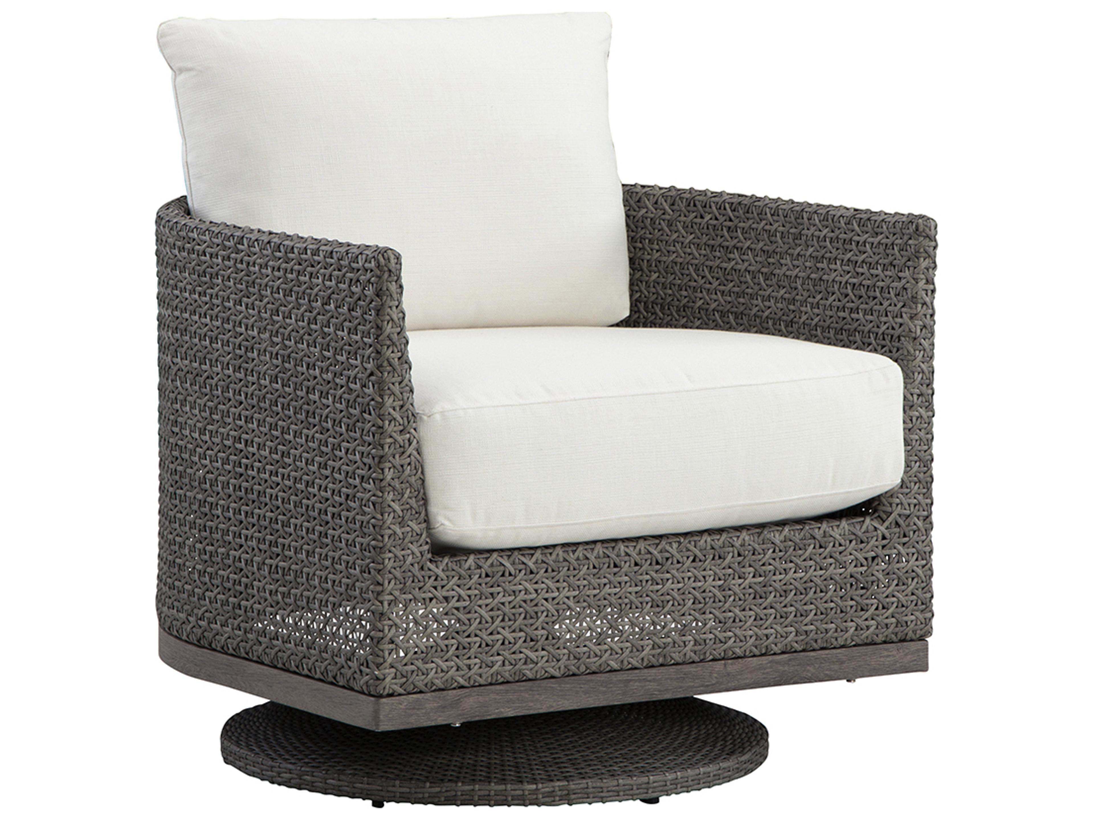 Lane Venture Lenox Hill Wicker Swivel Rocker Outdoor Lounge Chair
