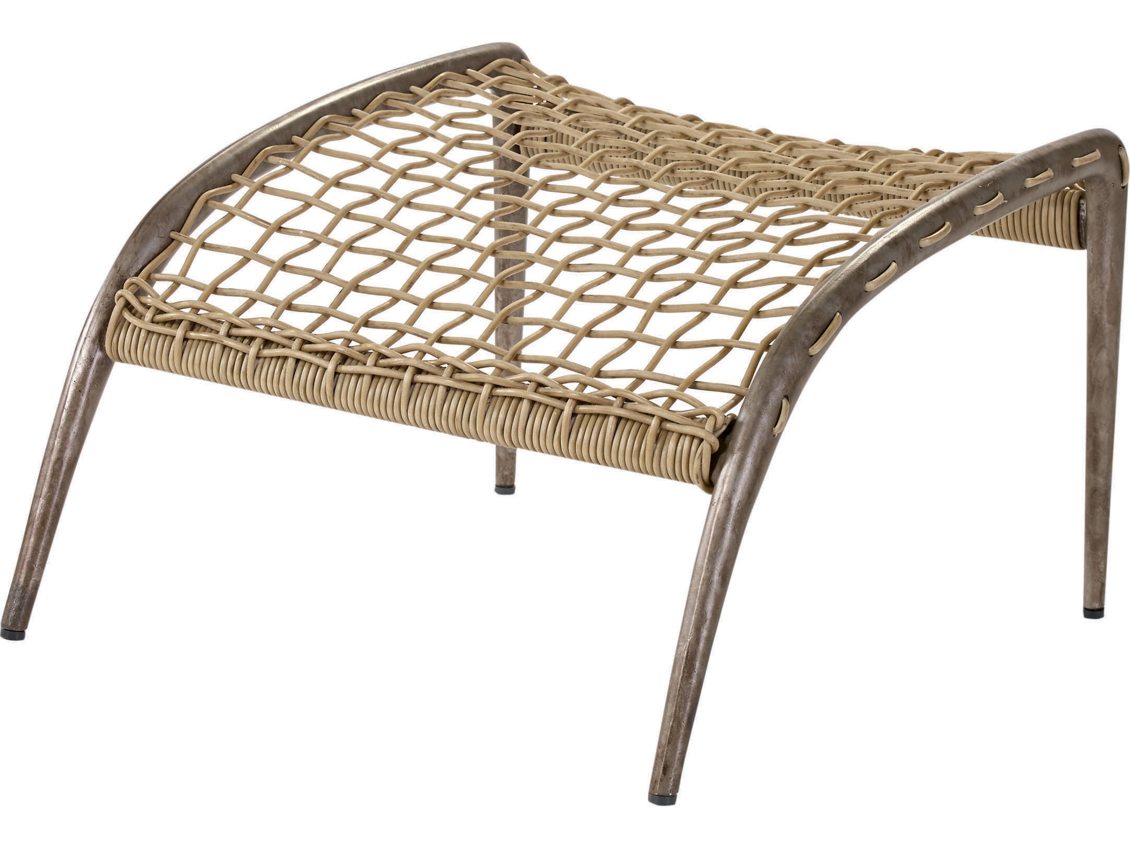 Lane Venture Hemingway Gunmetal Cast Aluminum Patio Ottoman