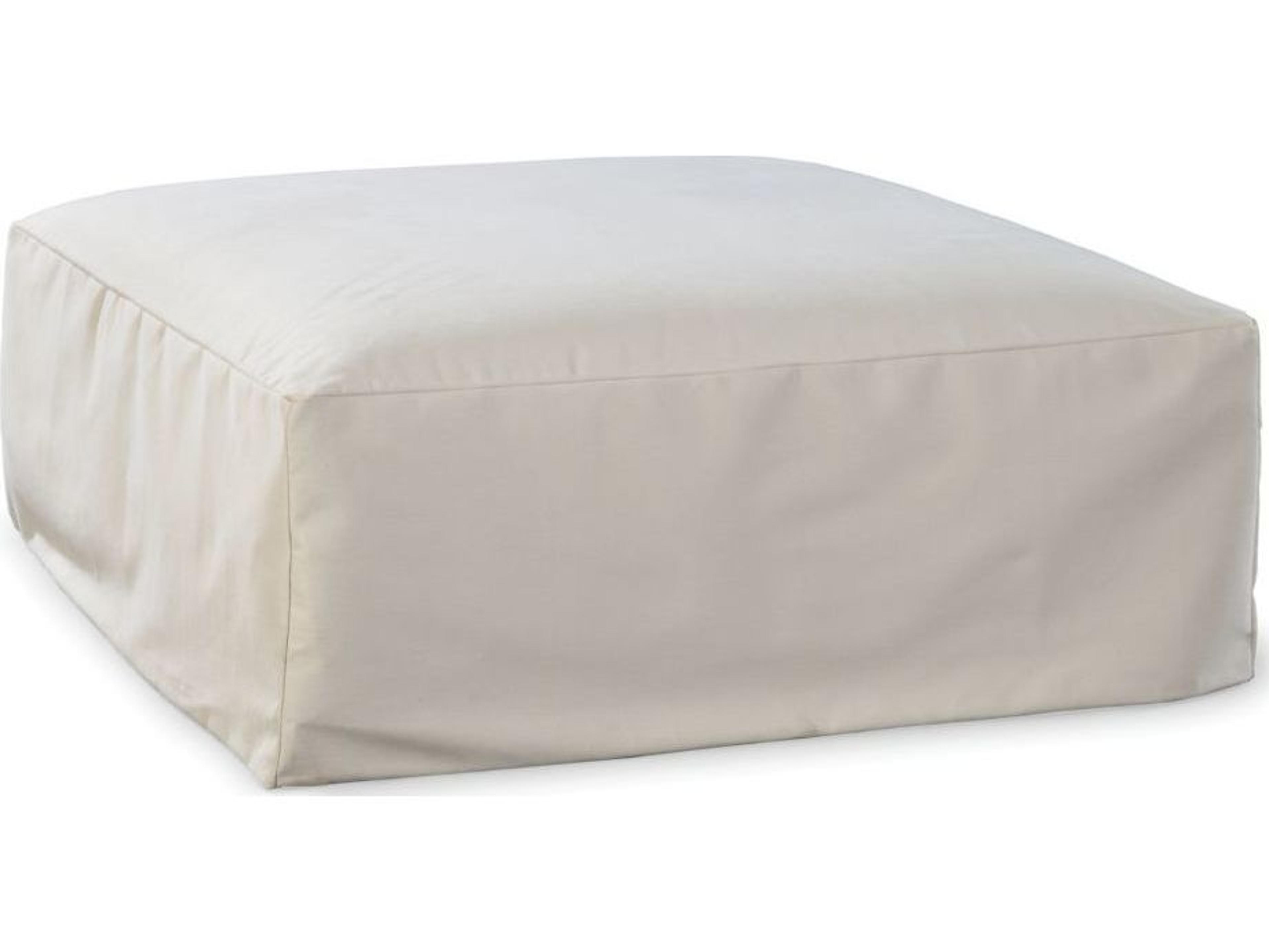 Lane Venture Elena Fabric Cushion 48'' Square Coffee Outdoor Patio Ottoman