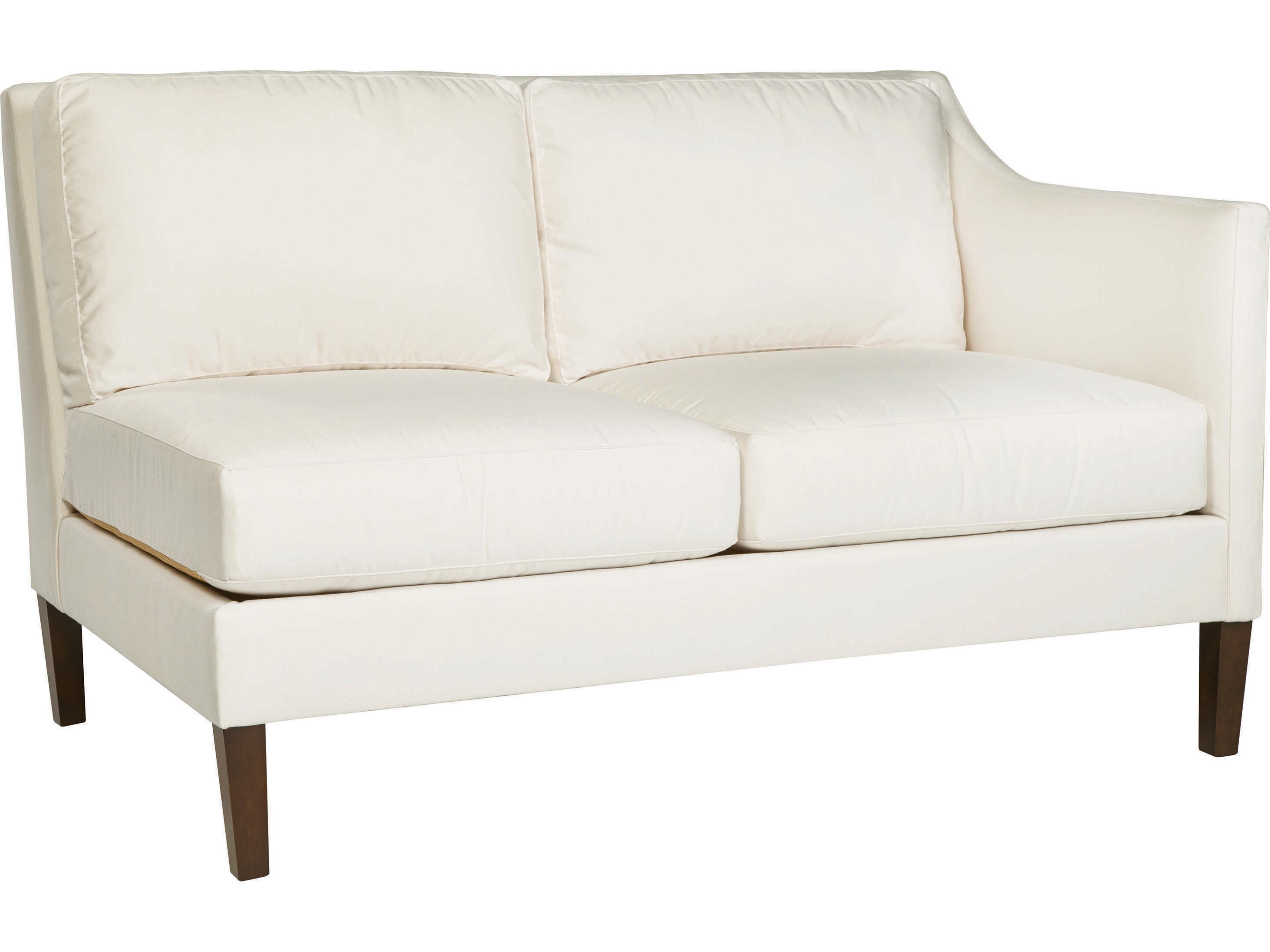 Finley Aluminum Fabric Right Arm Outdoor Loveseat