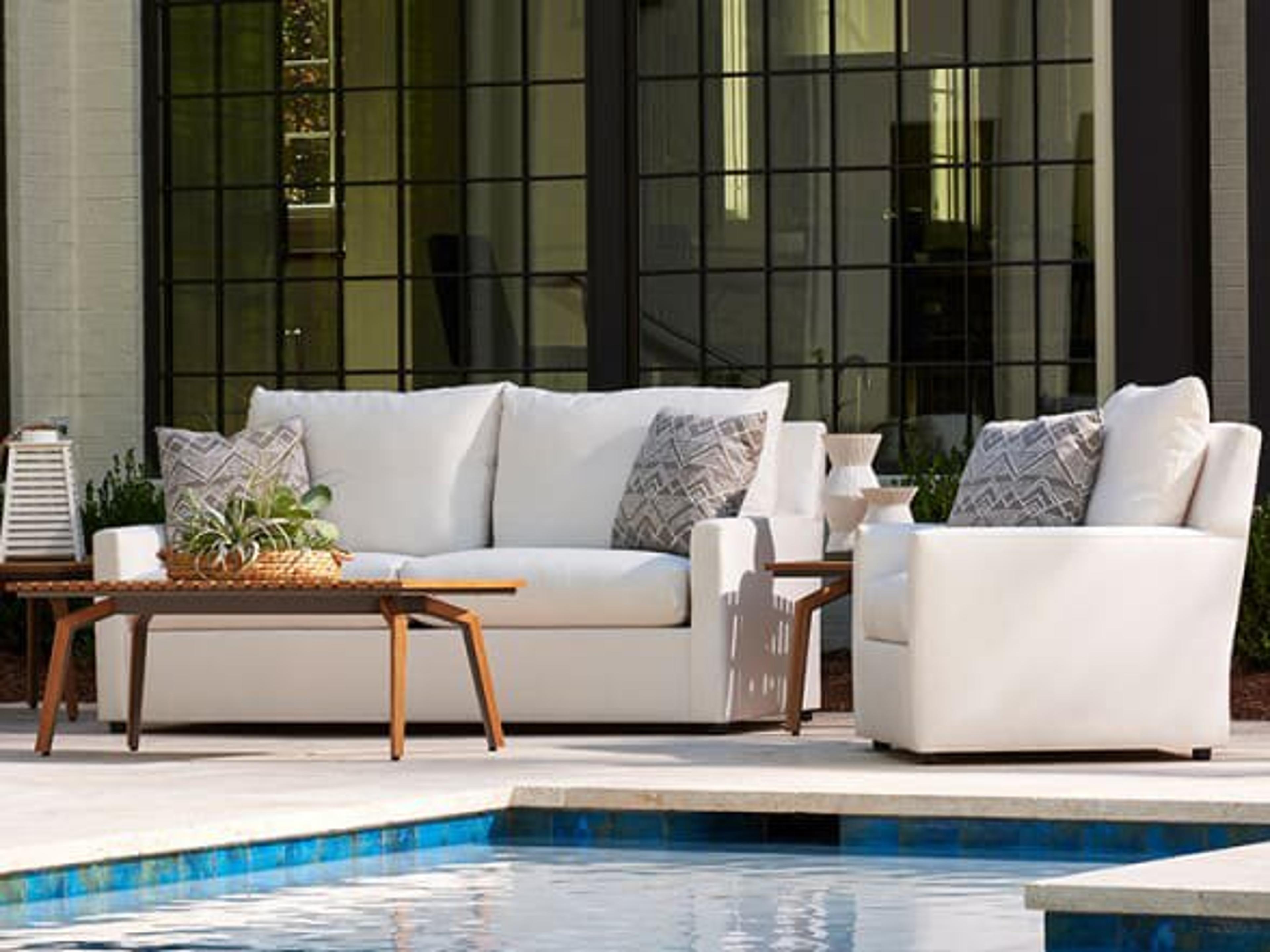 Lane Venture Charlotte Fabric Cushion Patio Lounge Set