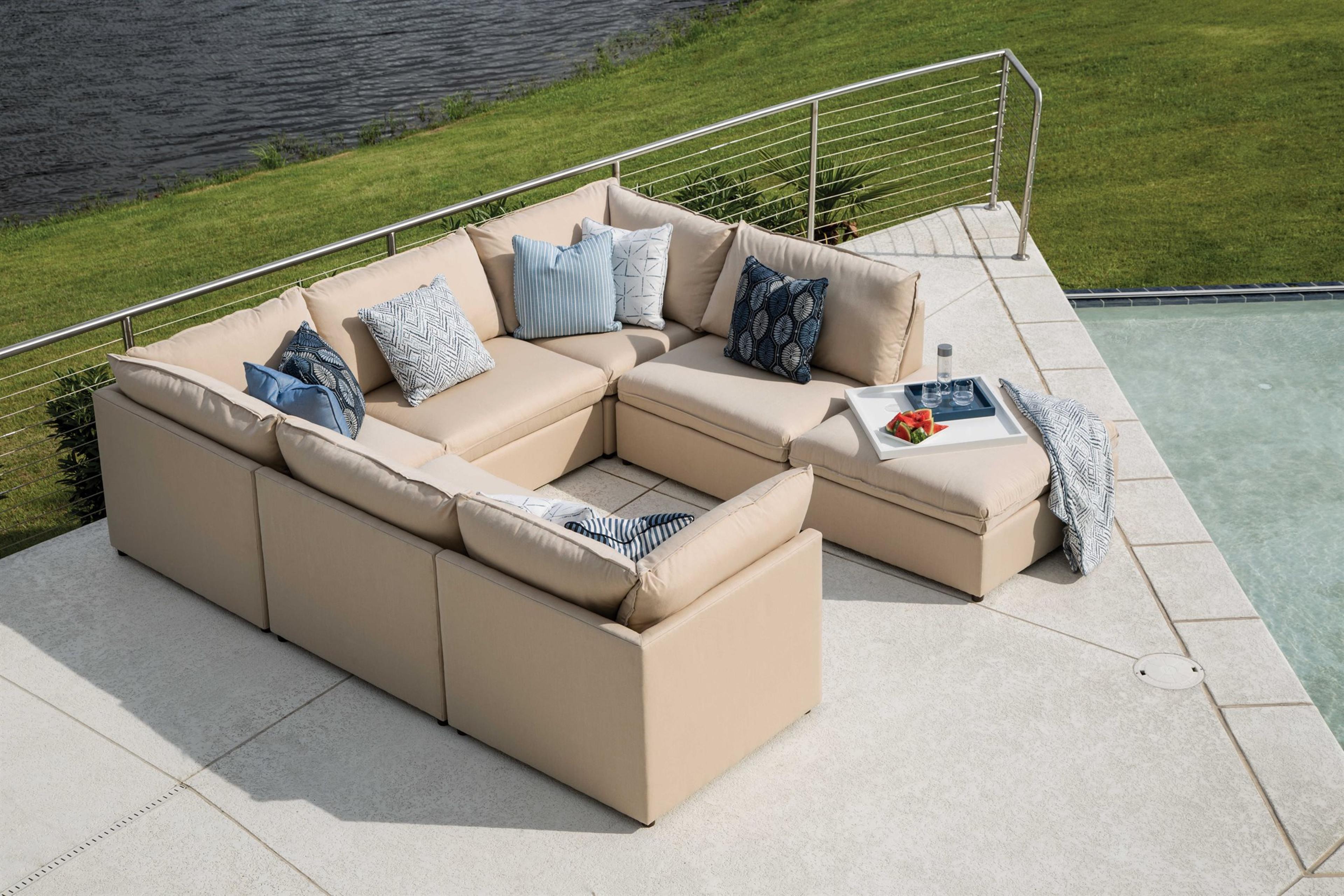 Lane Venture Colson Fabric Sectional Patio Lounge Set