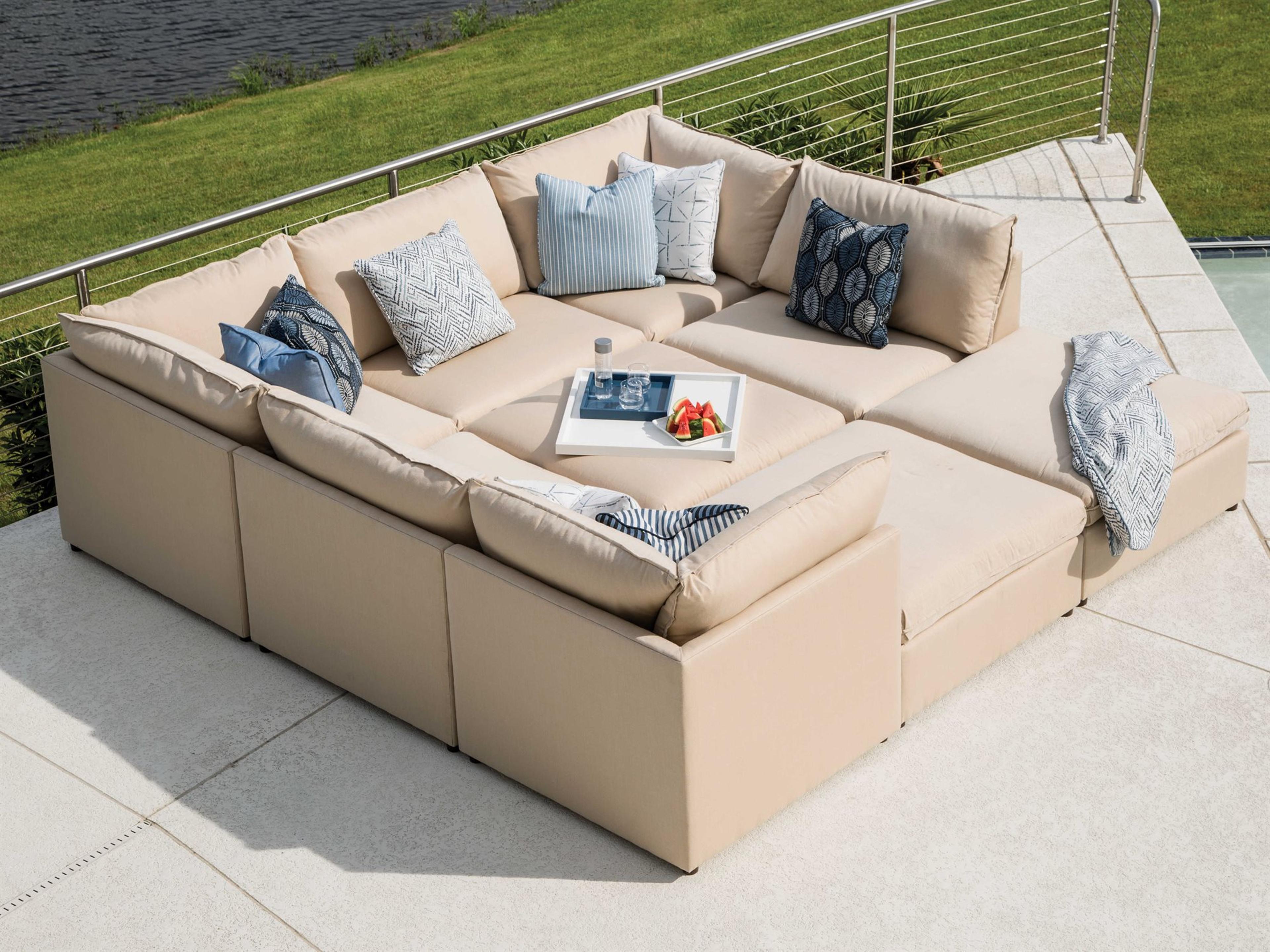 Lane Venture Colson Fabric Sectional Outdoor Lounge Set