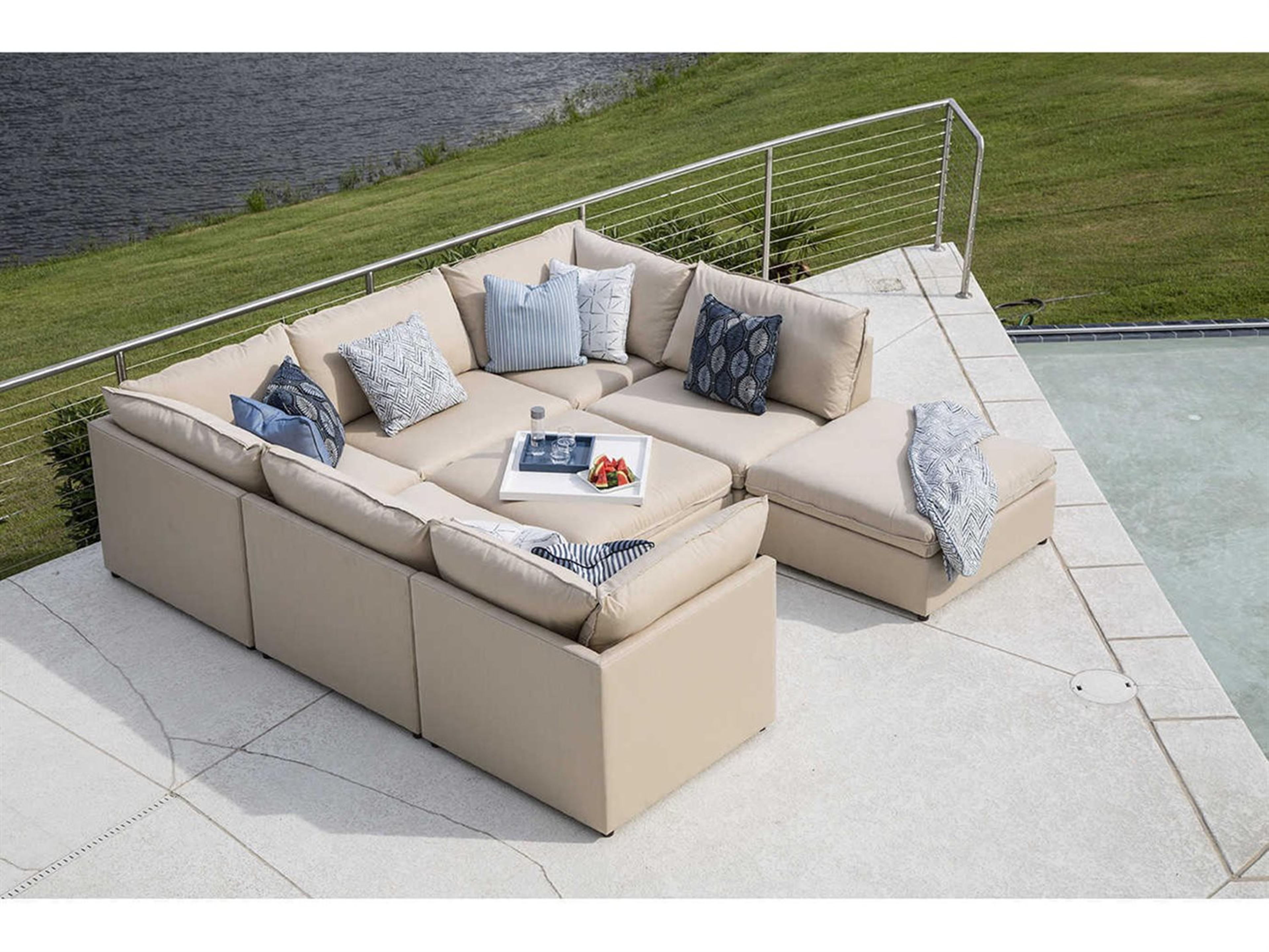 Lane Venture Colson Fabric Sectional Patio Lounge Set