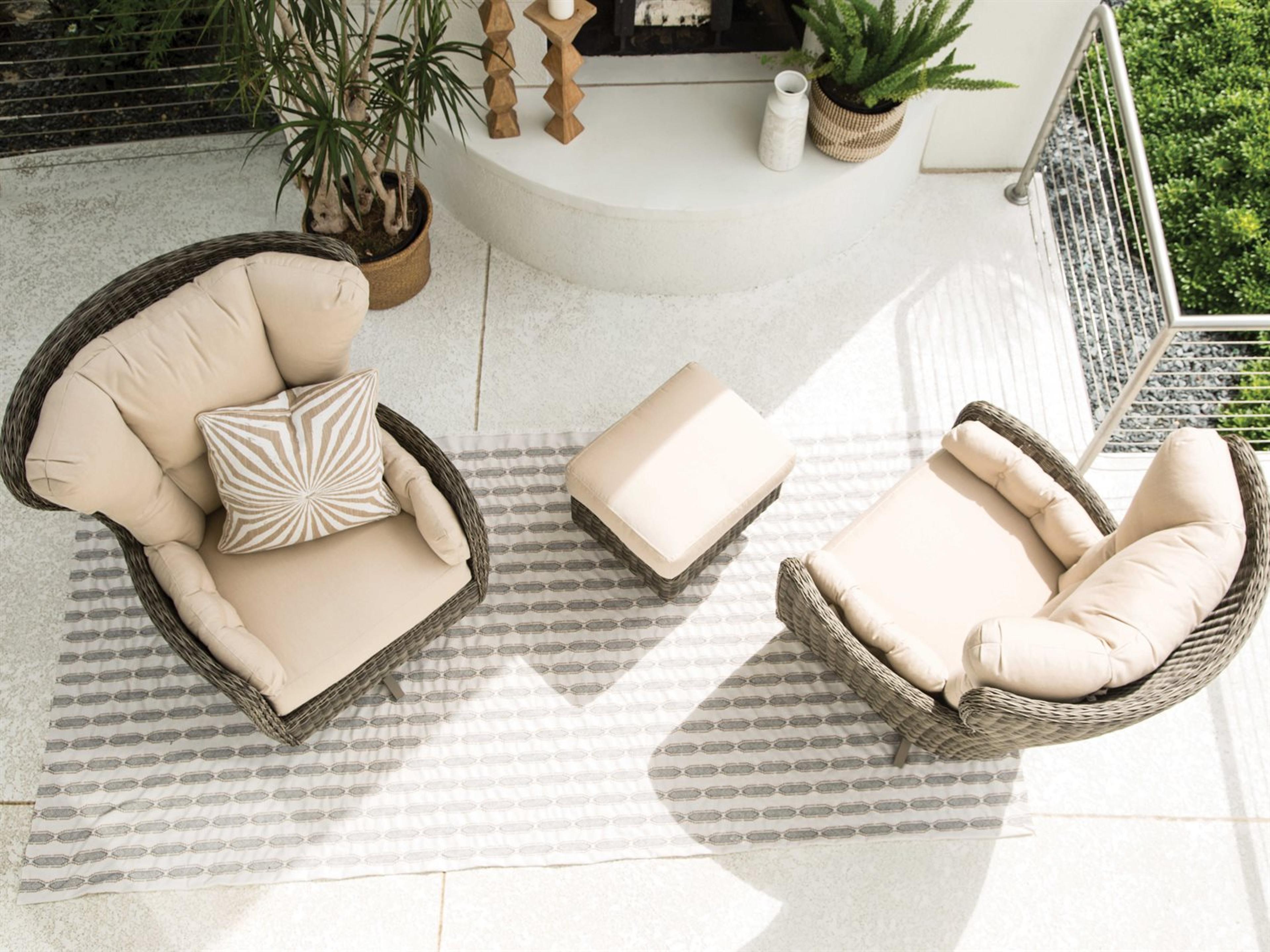 Lane Venture Cocoon Wicker Outdoor Lounge Set