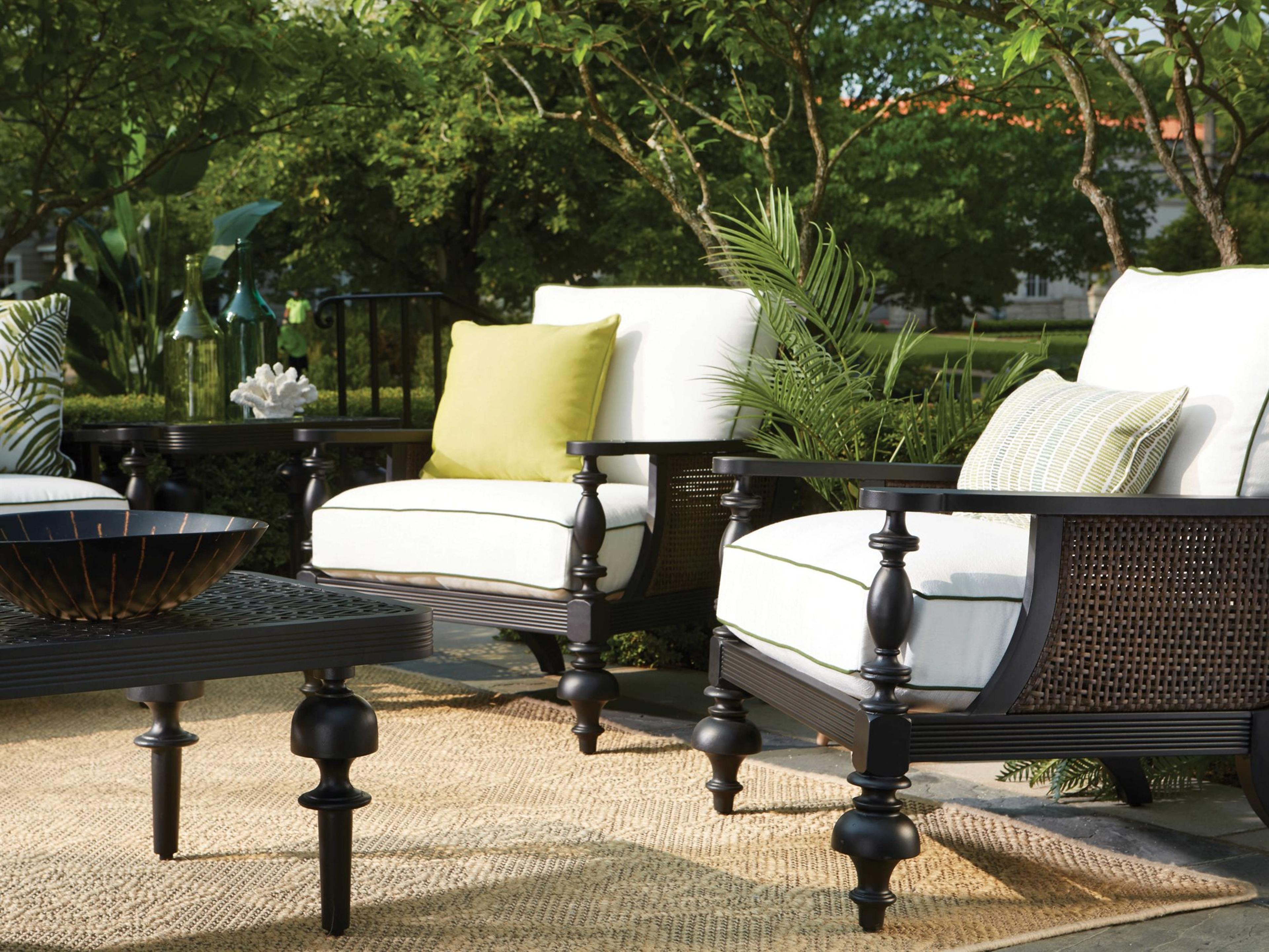 Lane Venture Hemingway Plantation Cast Aluminum Conversation Patio Lounge Set