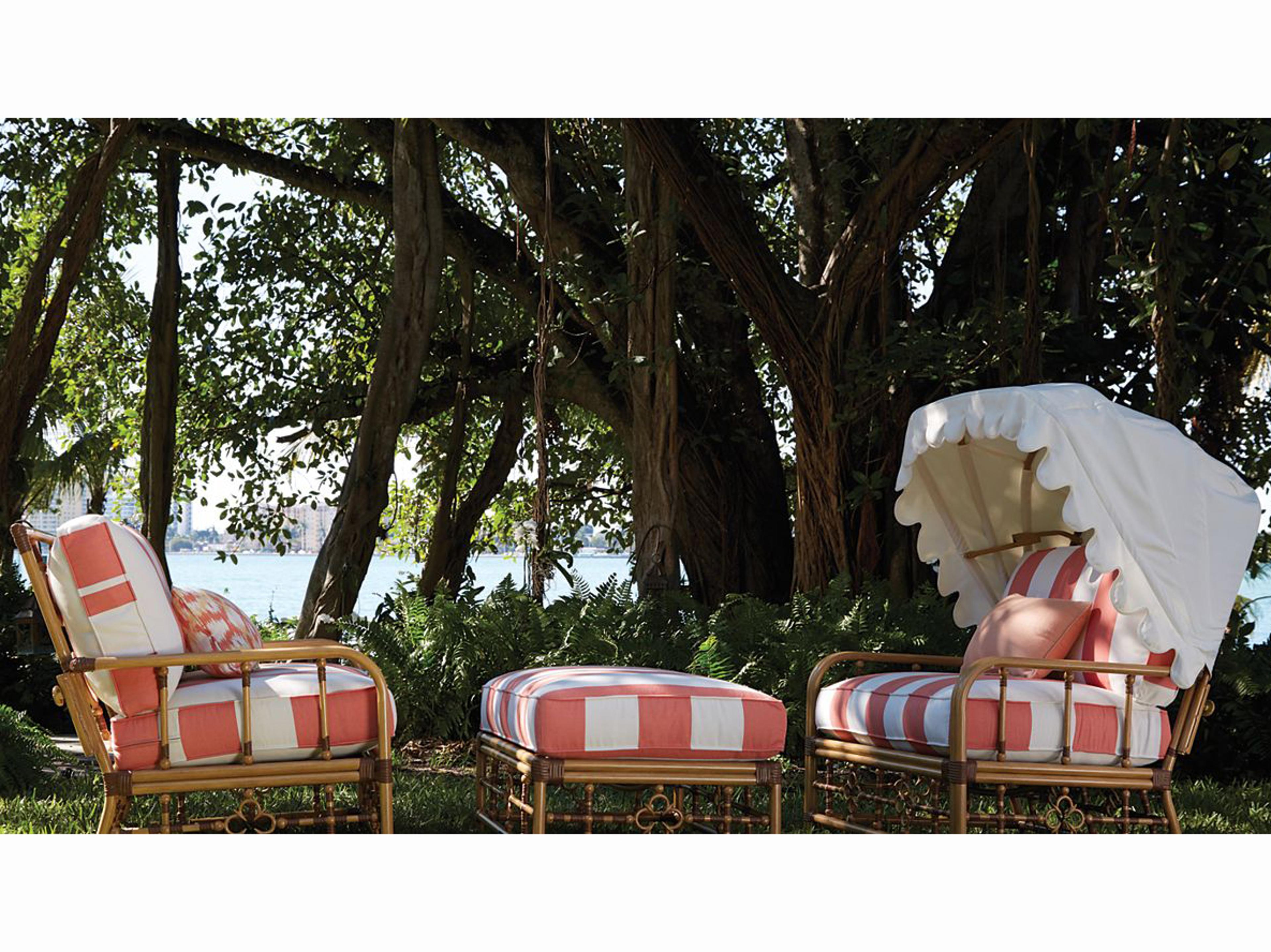 Lane Venture Mimi By Celerie Kemble Aluminum Cushion Outdoor Patio Lounge Set