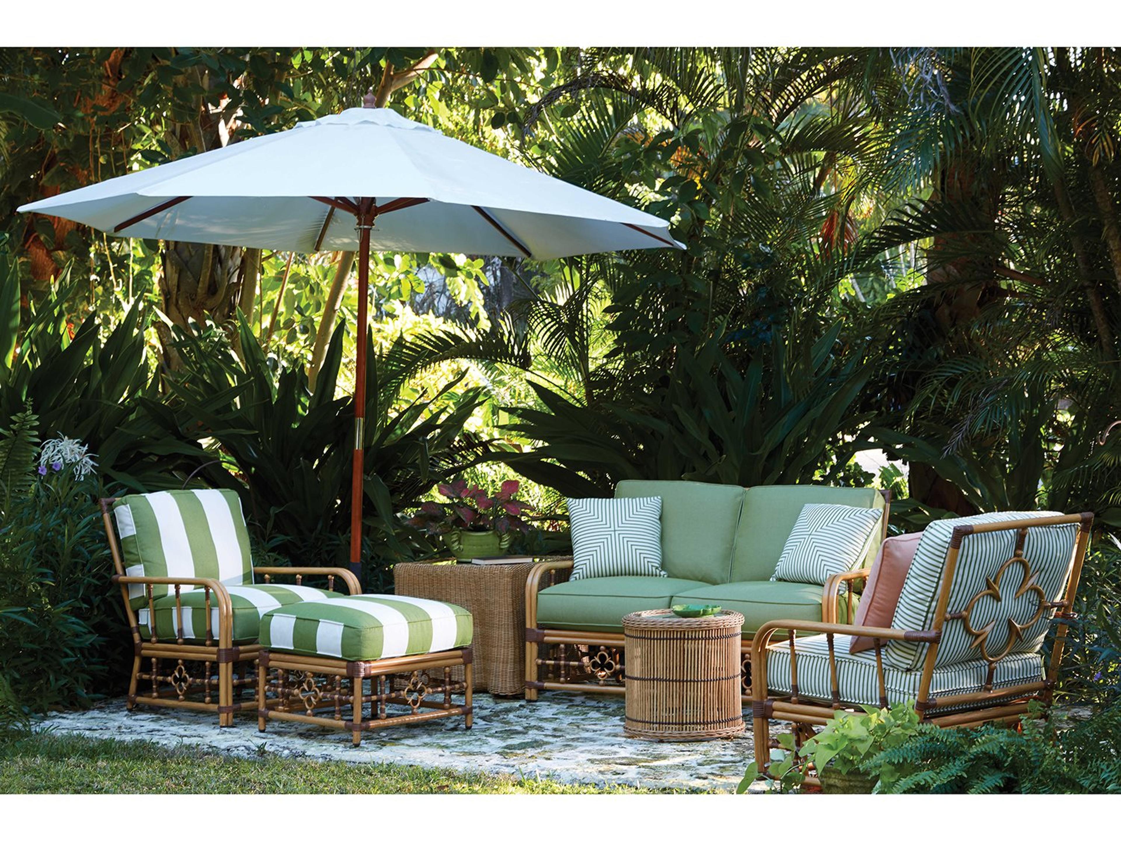 Lane Venture Mimi By Celerie Kemble Raffia Aluminum Patio Lounge Set