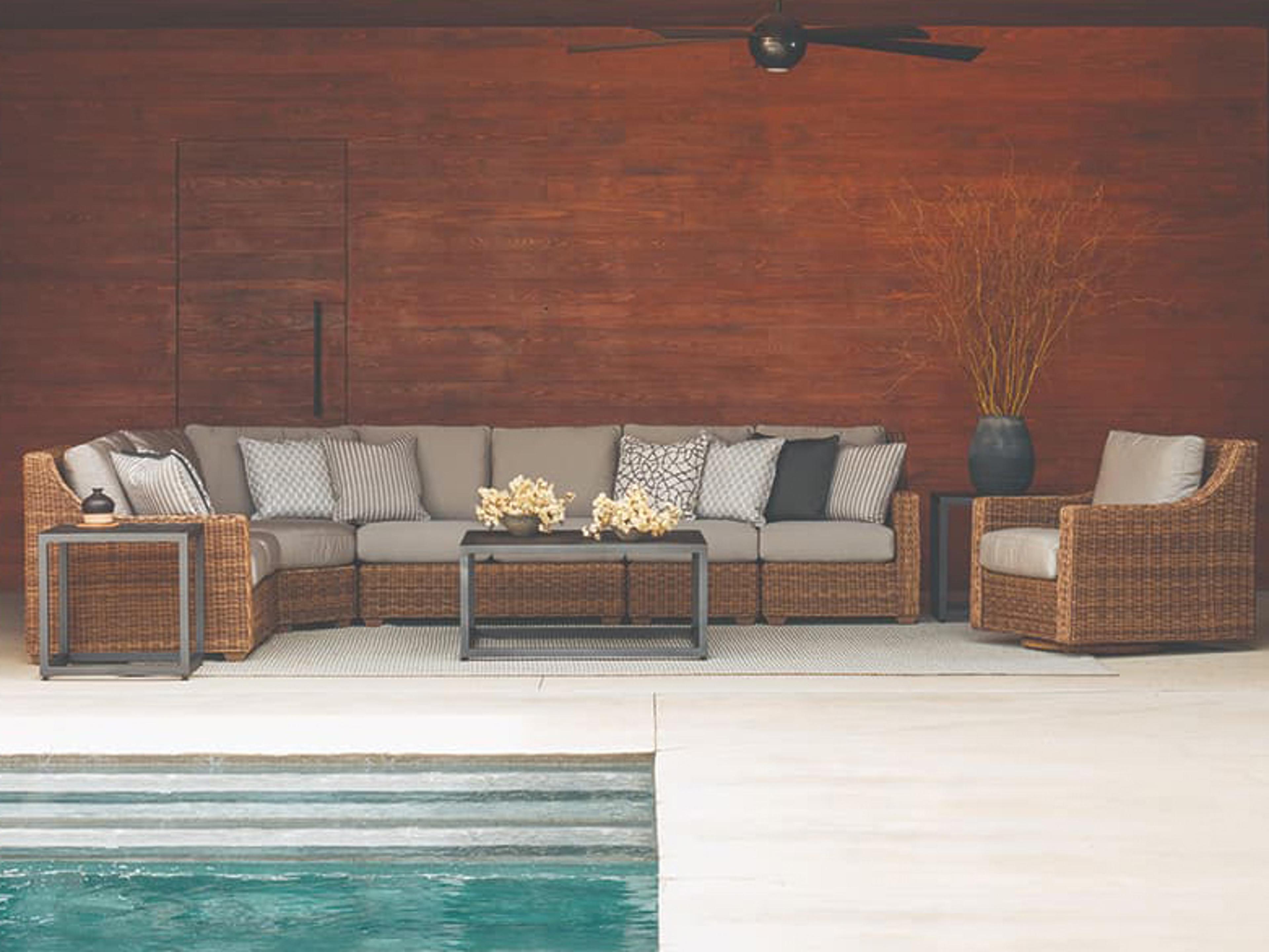 Lane Venture Oasis Wicker Cushion Patio Lounge Set