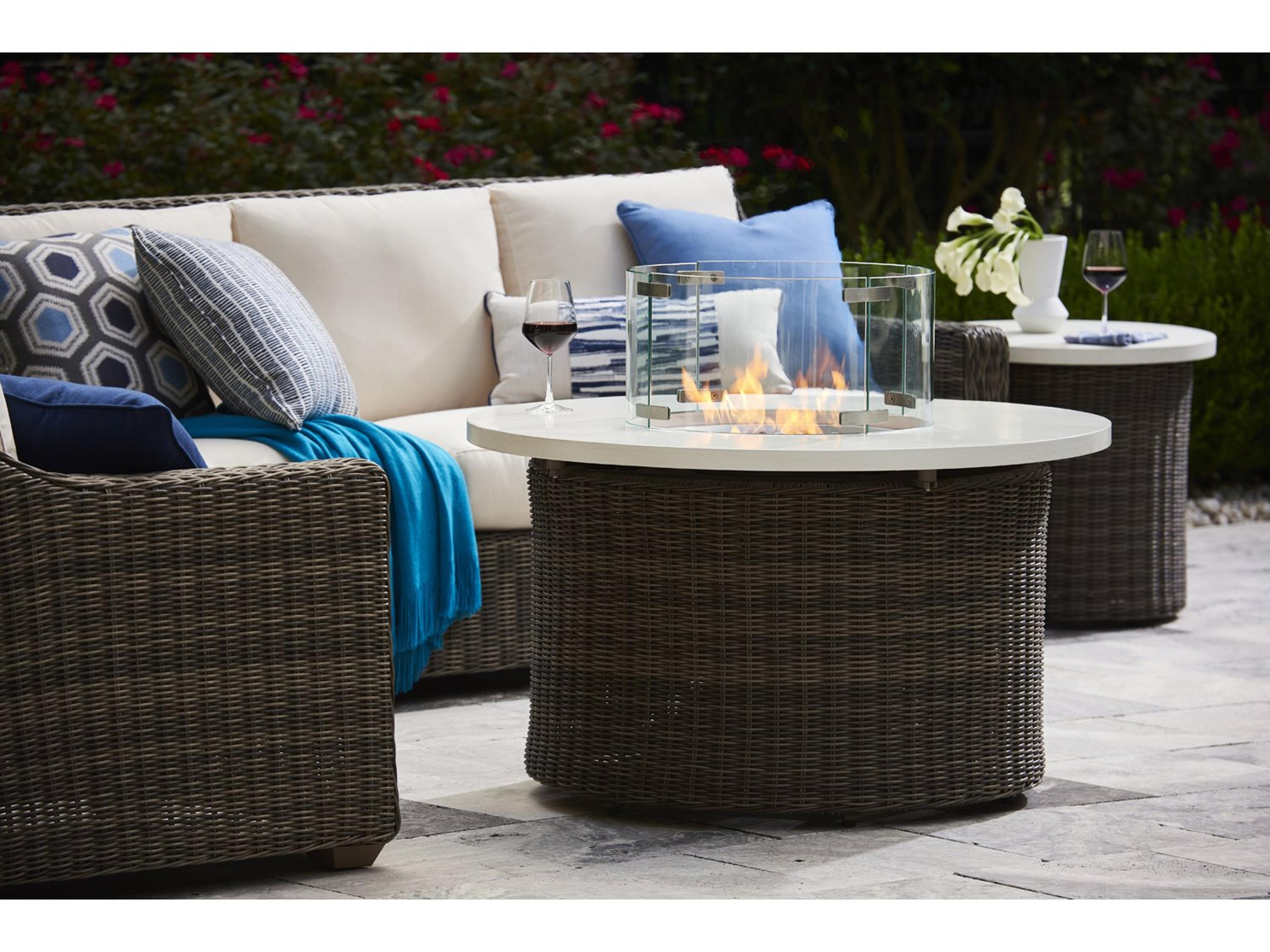 Lane Venture Oasis Wicker Outdoor Patio Lounge Set