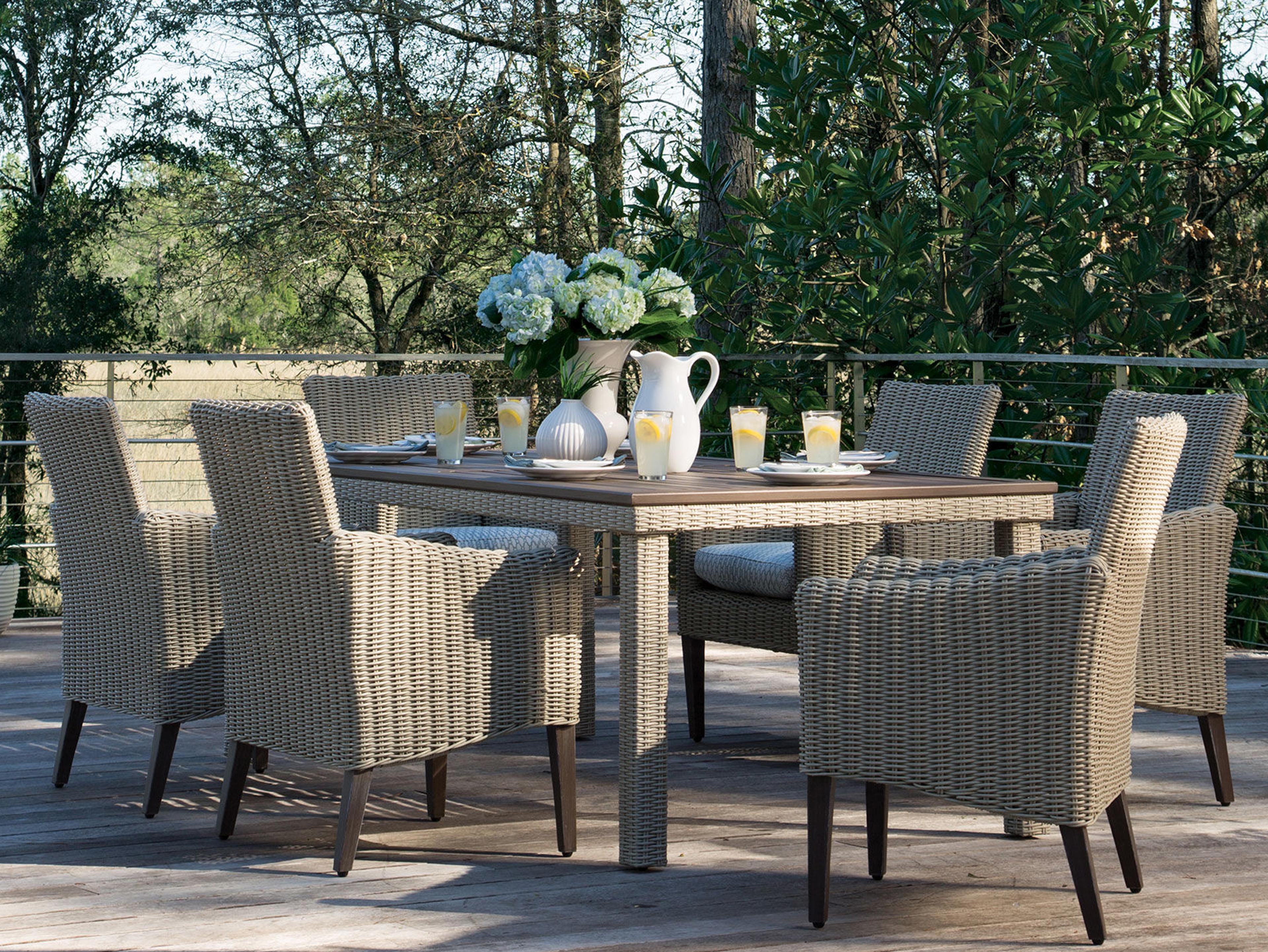 Lane Venture Requisite Wicker Outdoor Patio Dining Set