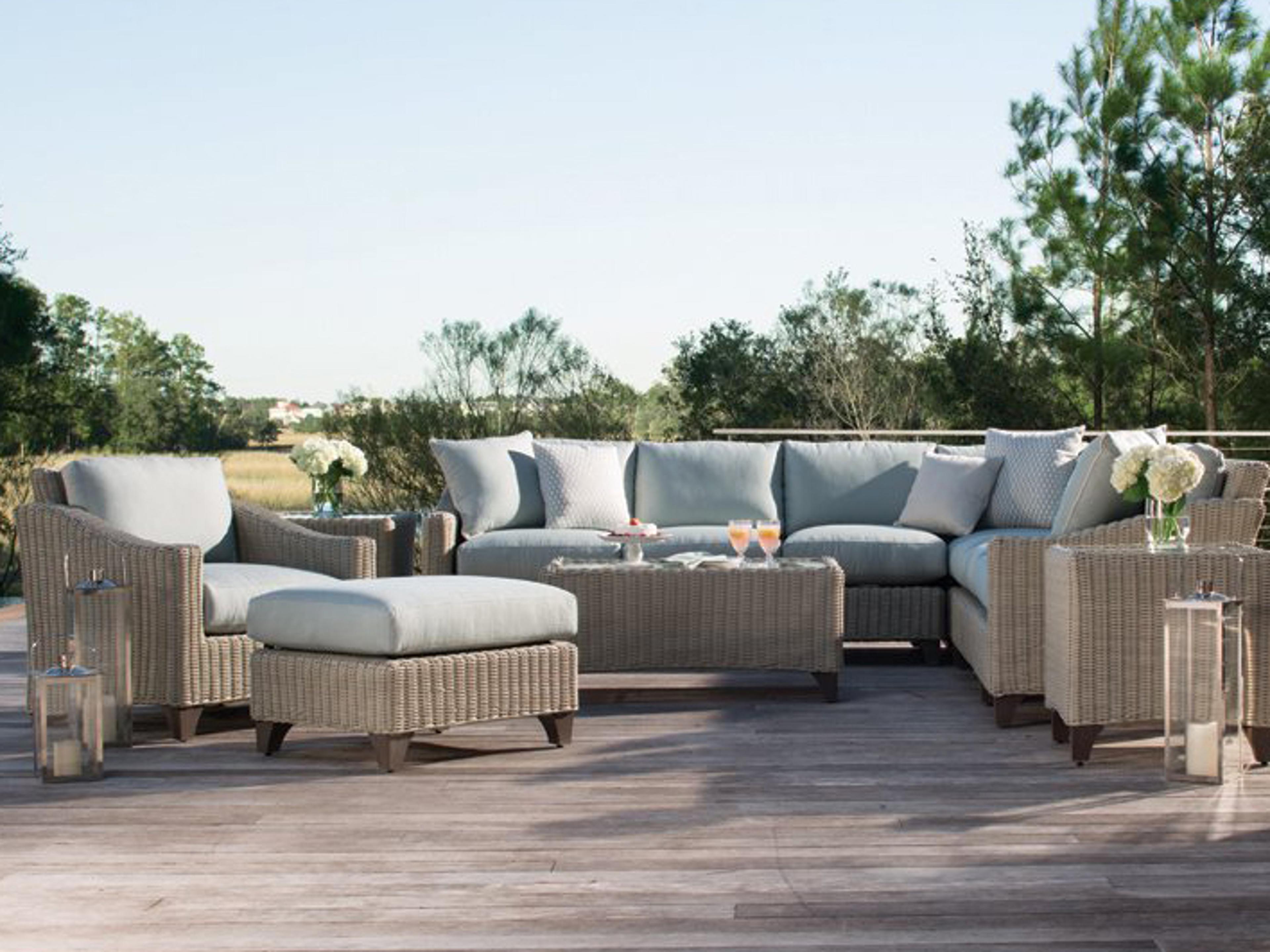 Lane Venture Requisite Wicker Sectional Outdoor Lounge Set