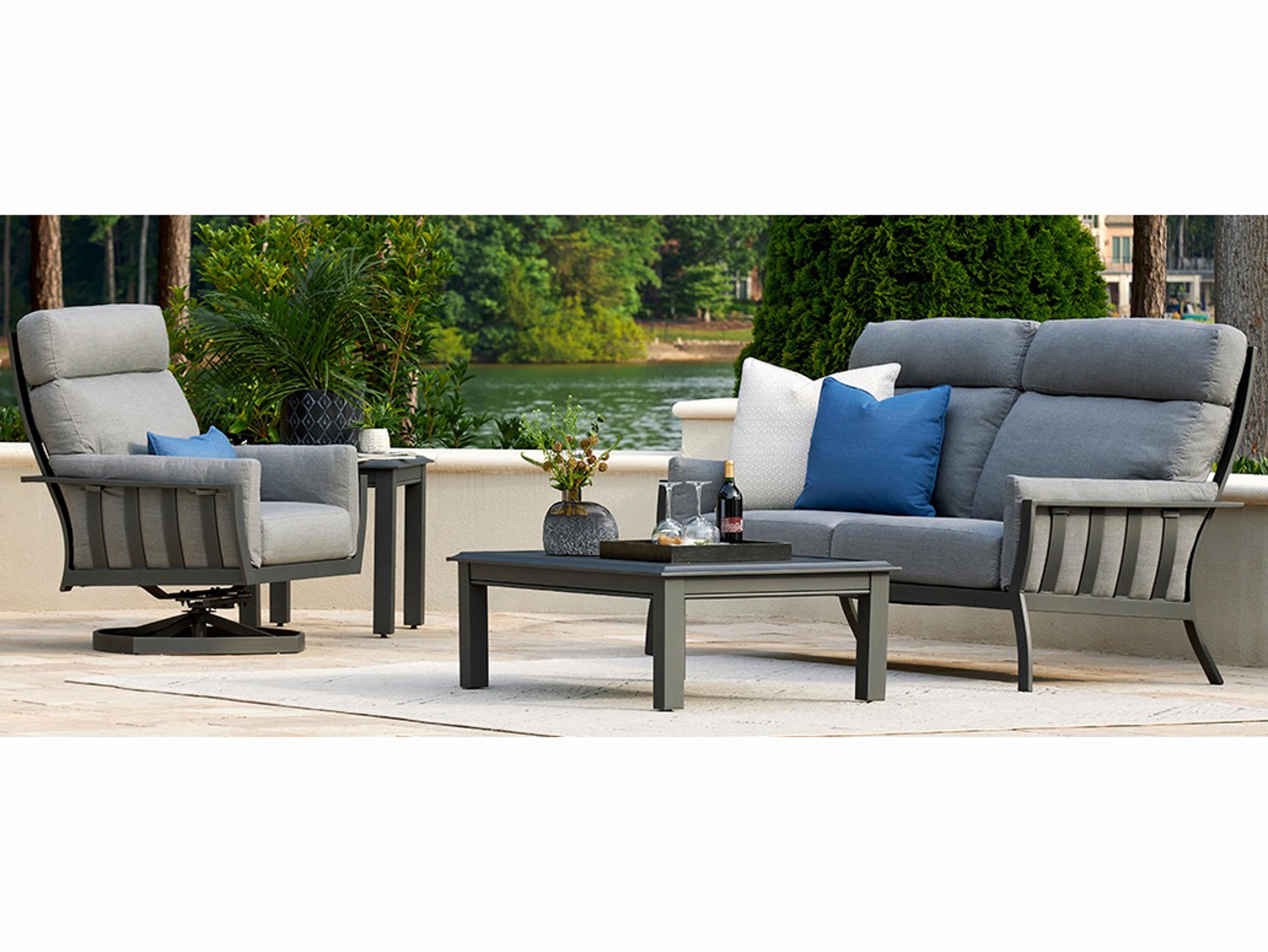 Lane Venture Smith Lake Aluminum Cushion Patio Lounge Set