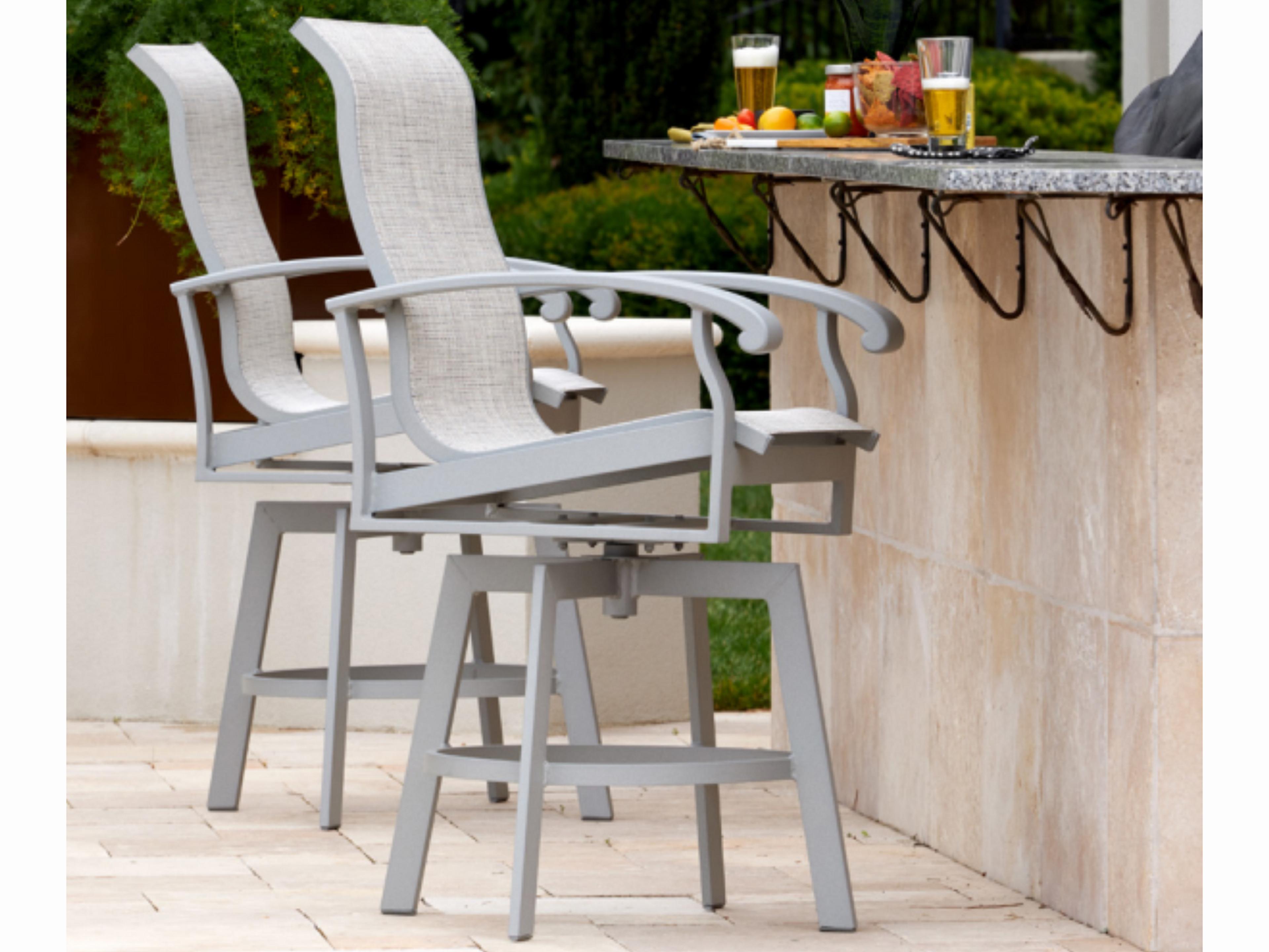 Lane Venture Smith Lake Sling Aluminum Outdoor Patio Dining Set