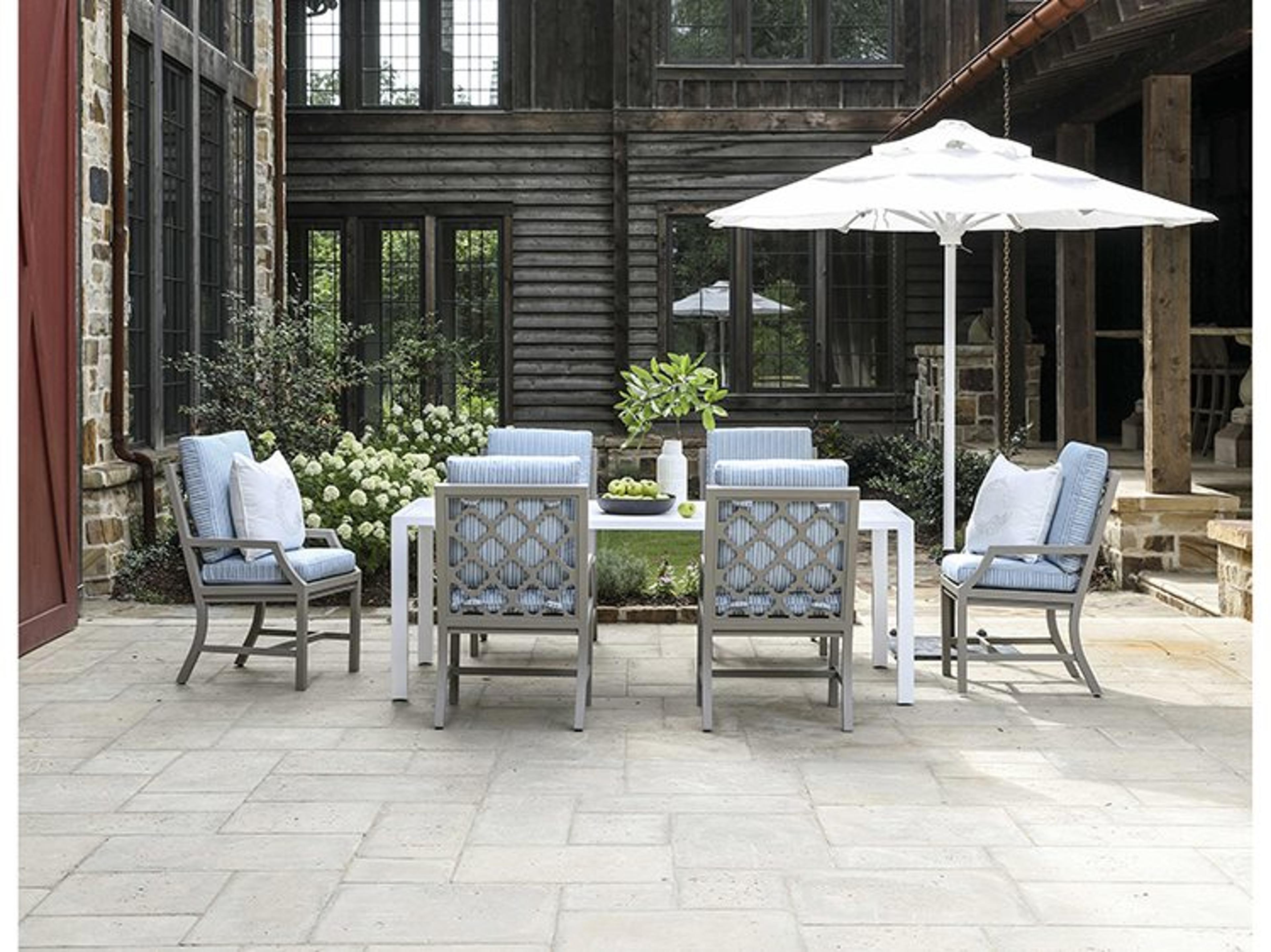Lane Venture Willow Aluminum Outdoor Patio Dining Set