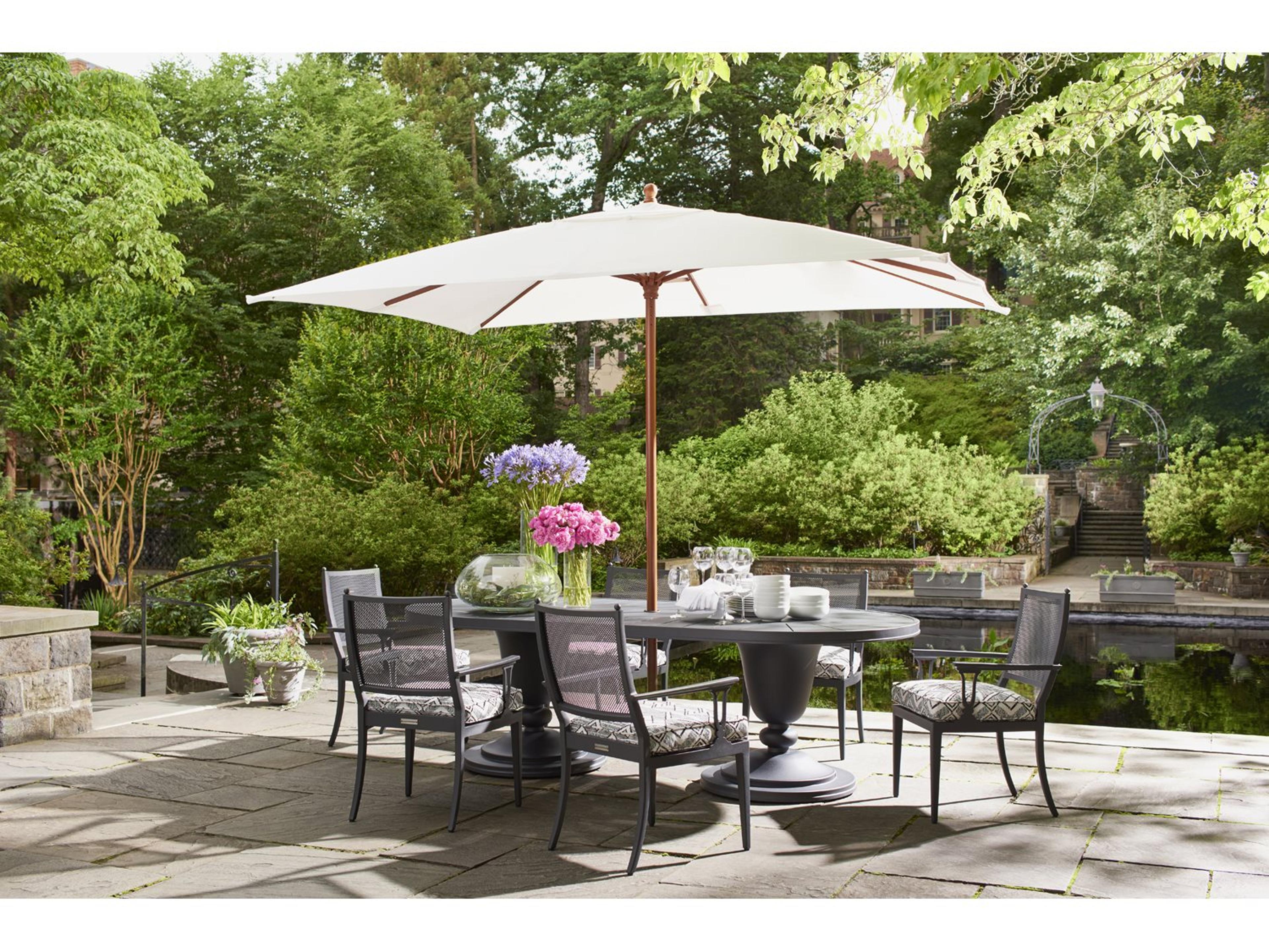 Lane Venture Winterthur Estate Aluminum Outdoor Patio Dining Set