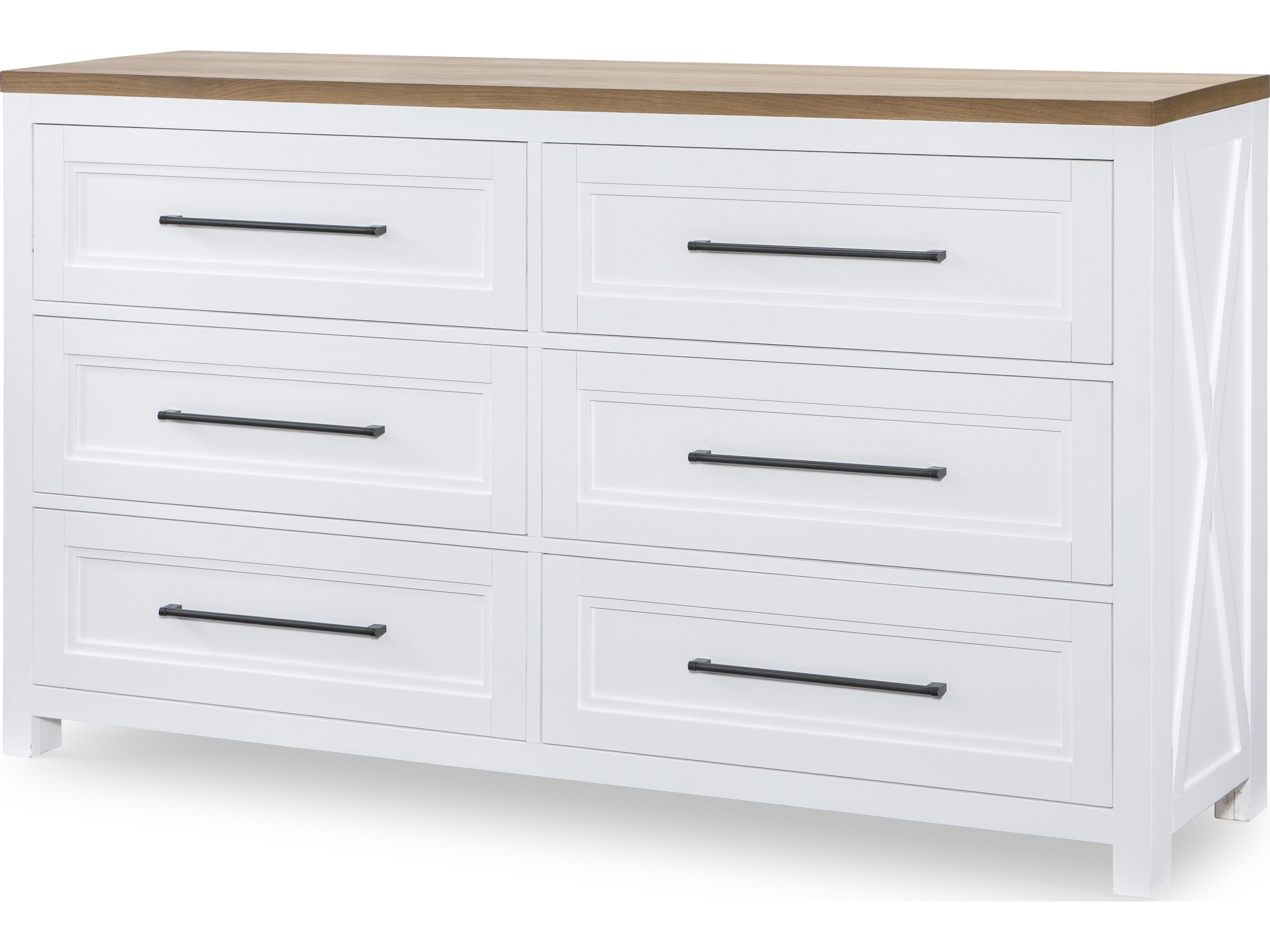 Legacy Classic Franklin 6-Drawers White Hardwood Double Dresser