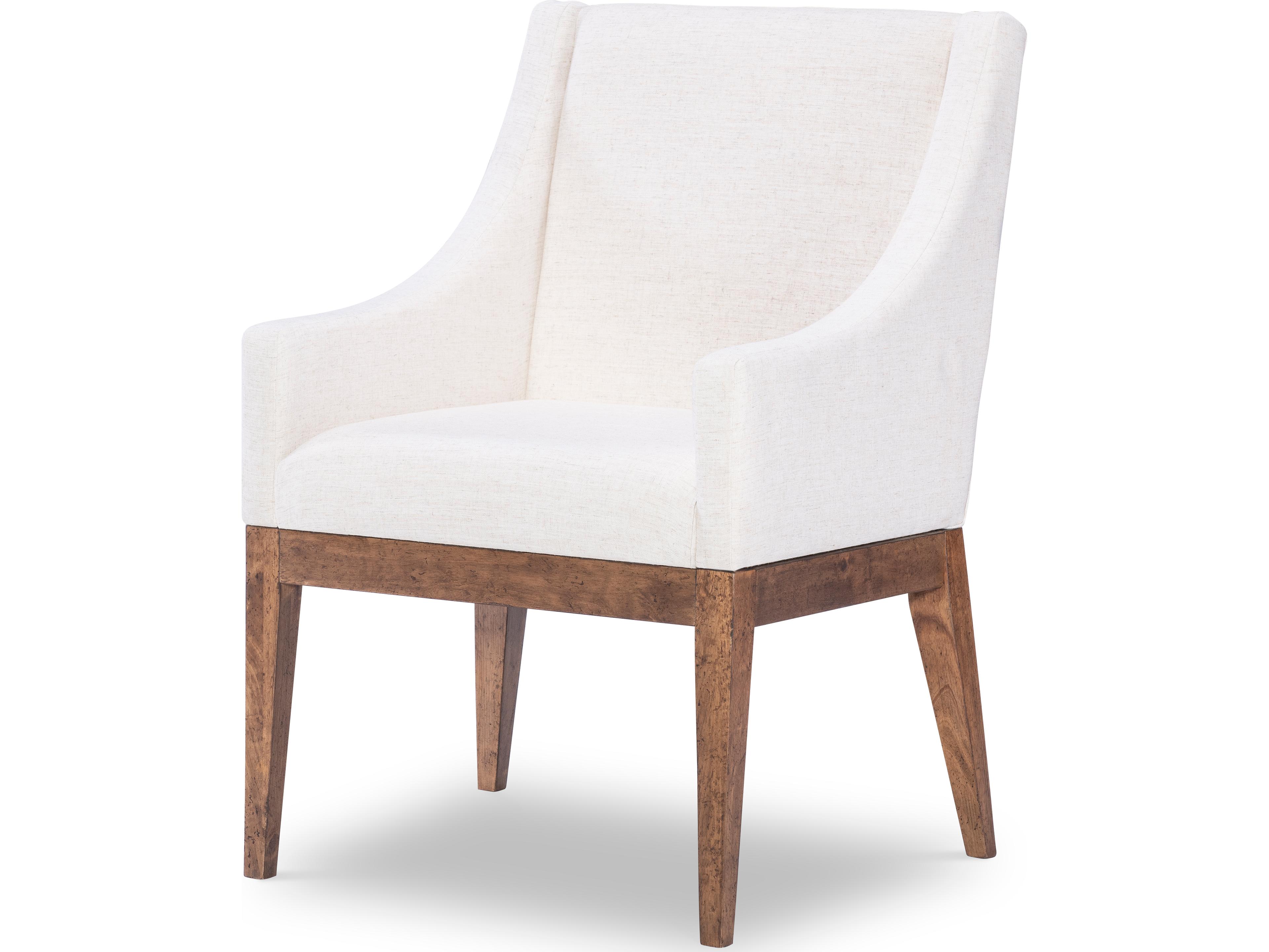 Legacy Classic Artisan's Place Pine Wood Brown Upholstered Arm Dining Chair