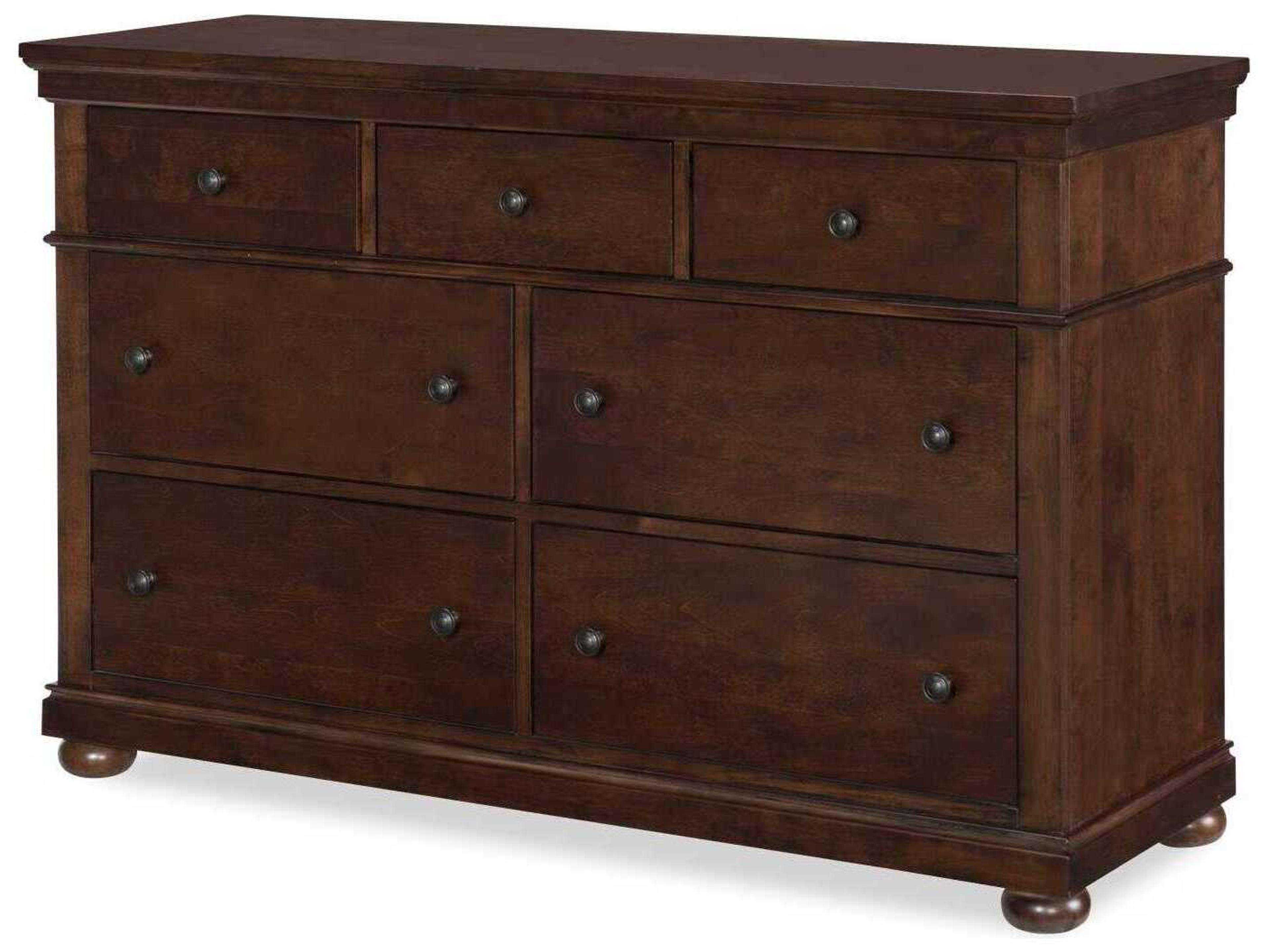 Legacy Classic Canterbury Cherry 2.0 7-Drawers Wood Double Dresser