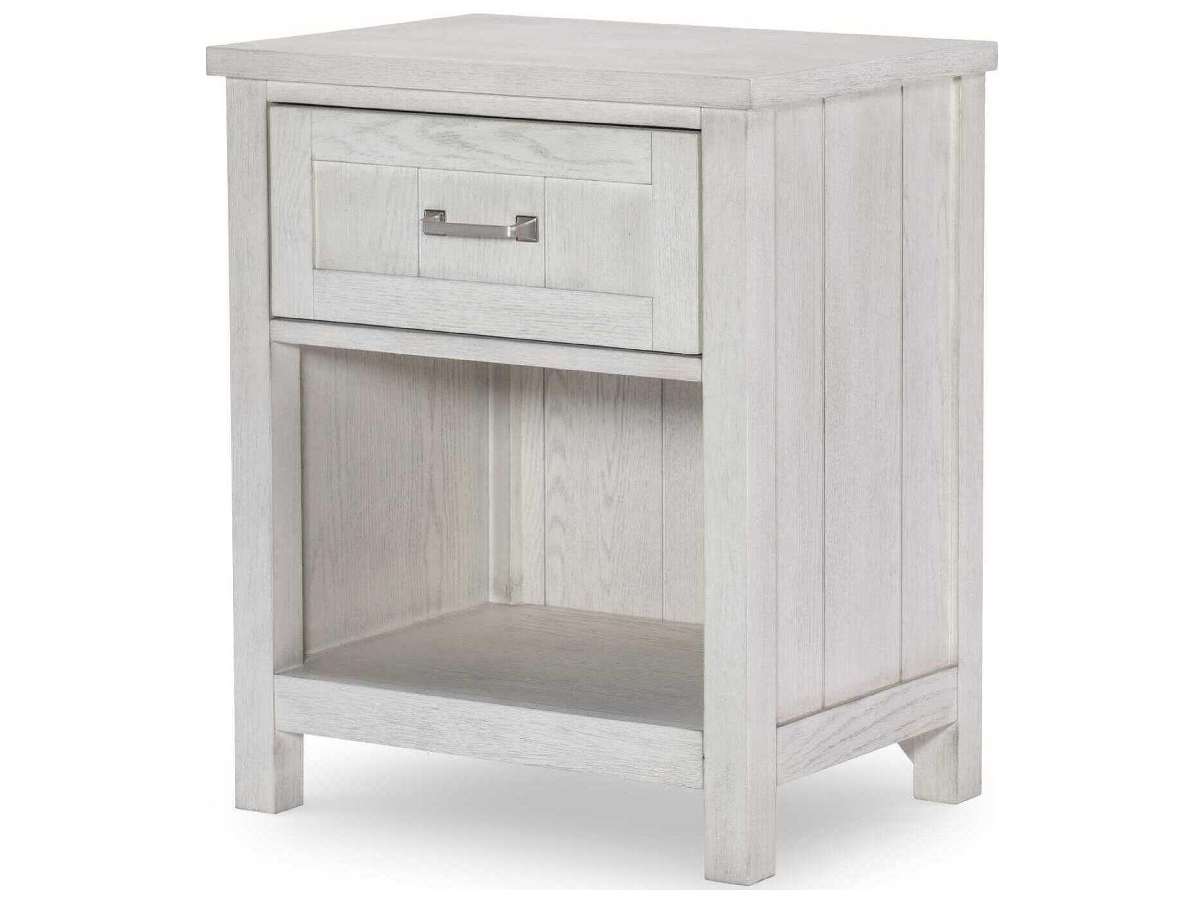 Legacy Classic Preston 1-Drawer Gray Hardwood Nightstand