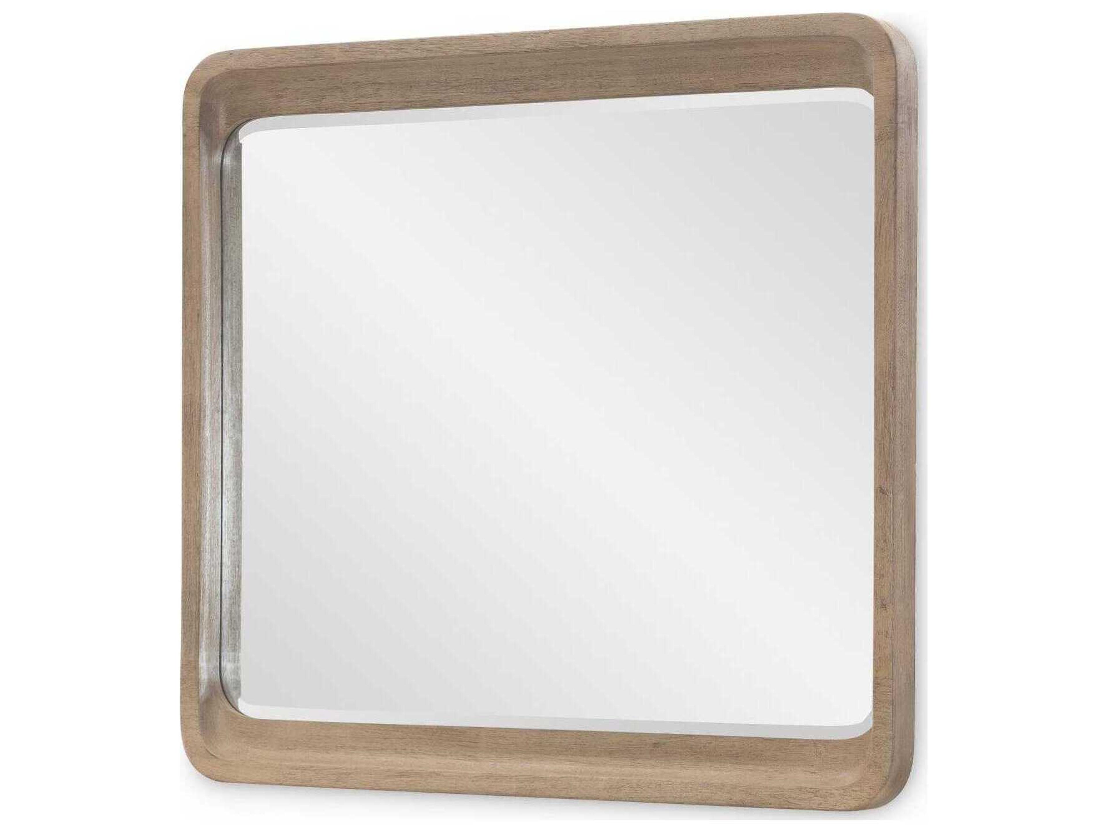 Legacy Classic Melrose Cloud White And Desert Oak Dresser Mirror Rectangular