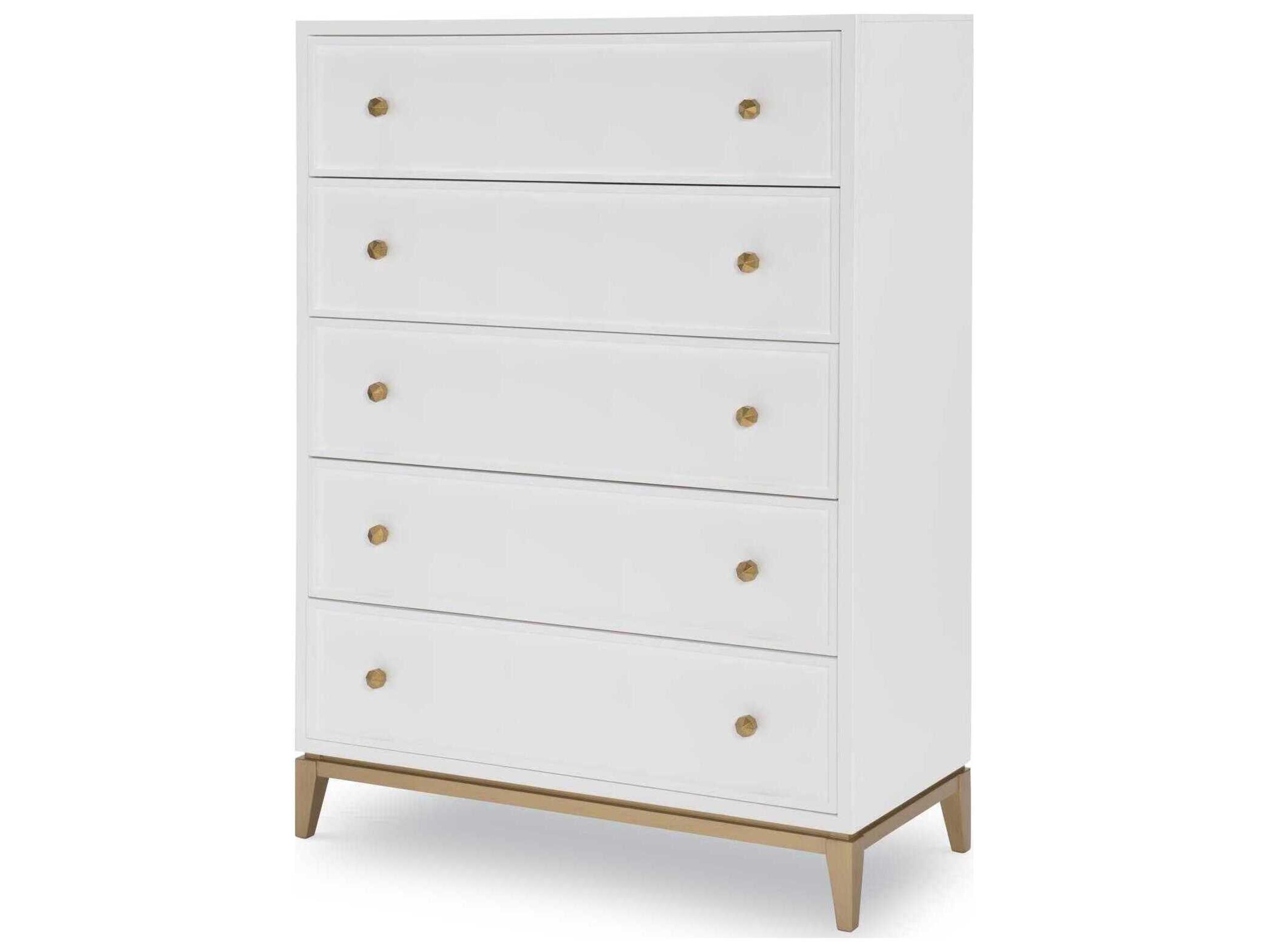 Legacy Classic Chelsea By Rachael Ray White With Gold Accents Hardwood Accent Chest