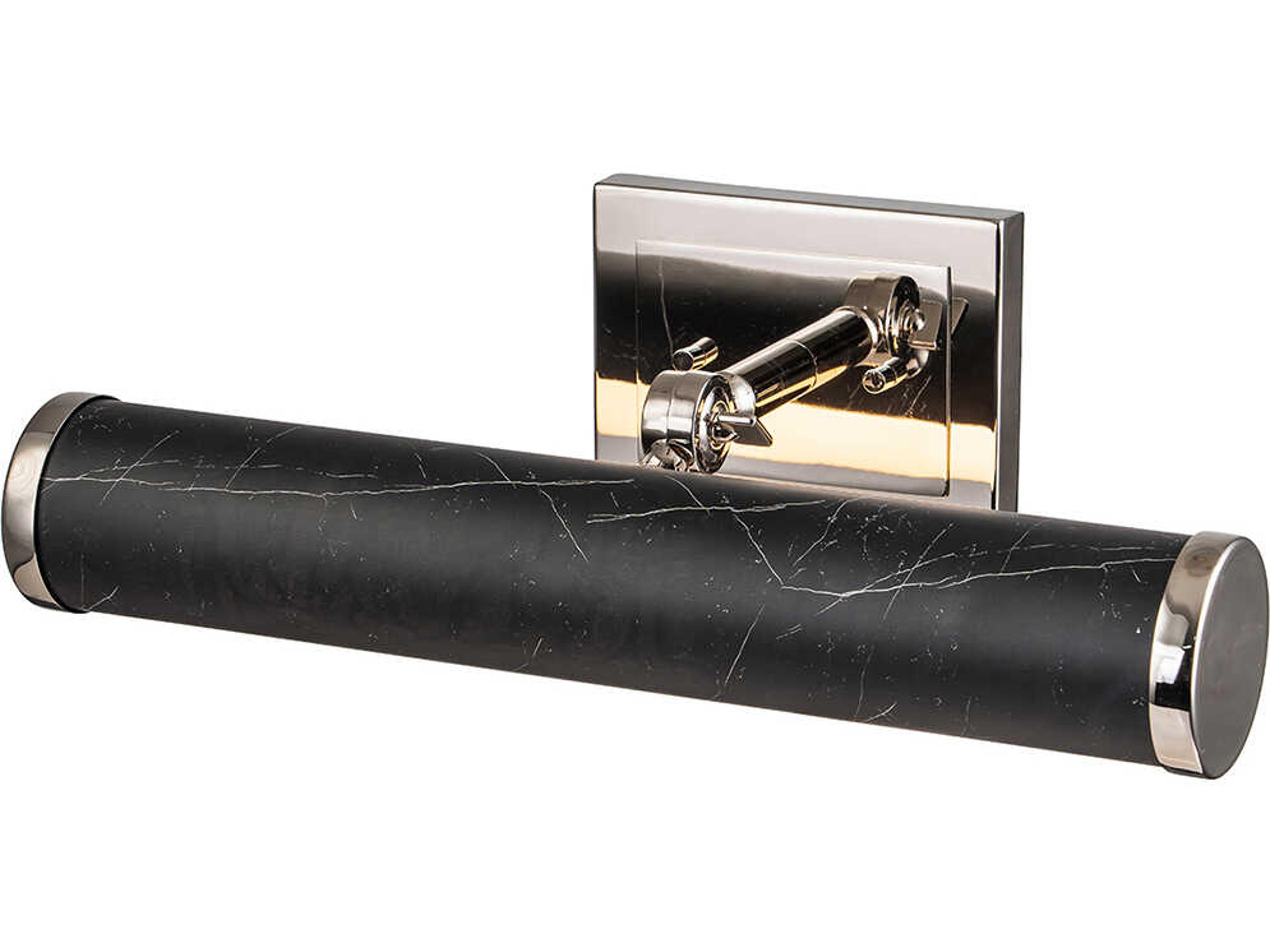 Lucas McKearn Coates Black Marble Polished Nickel Picture Light