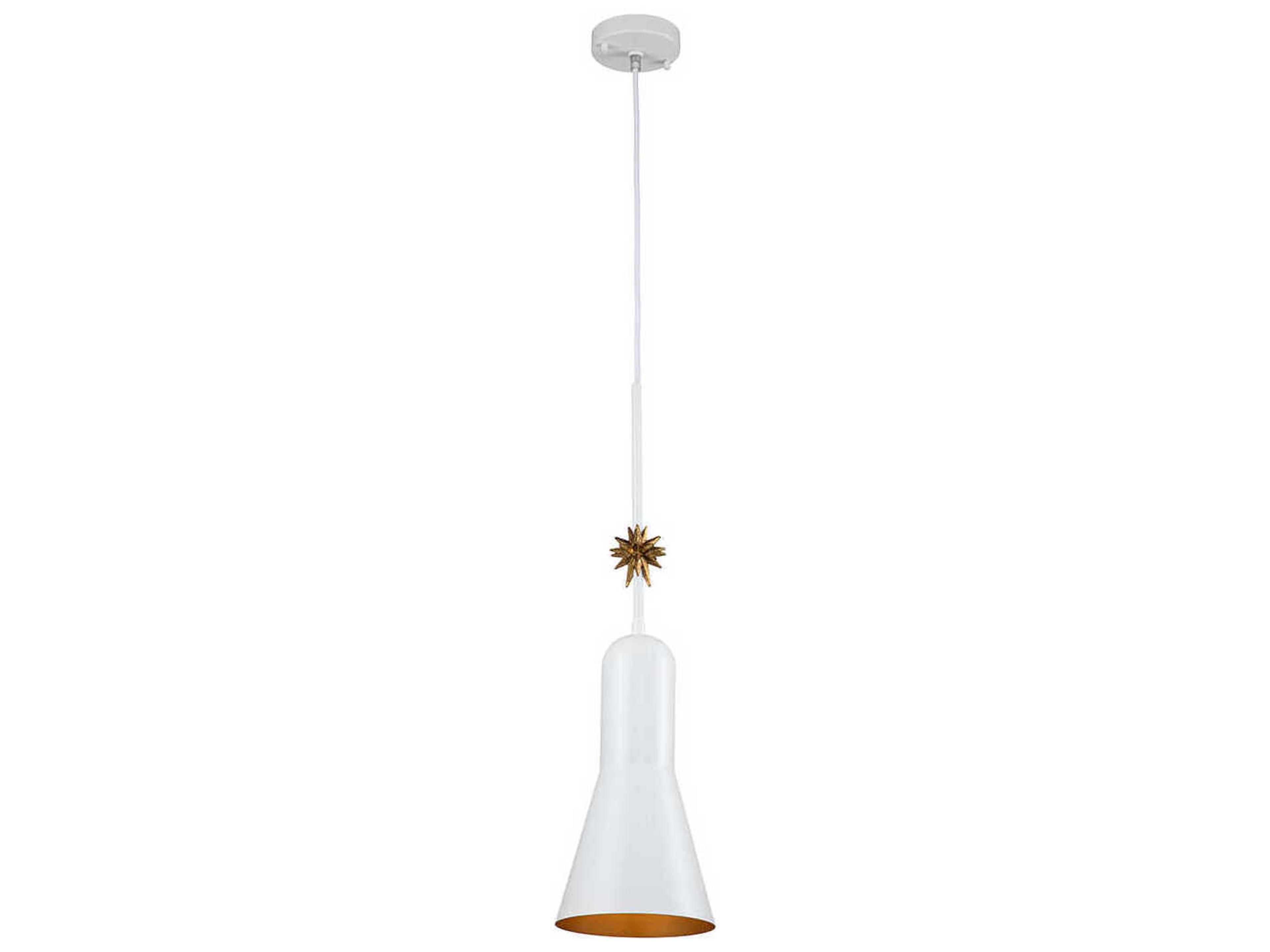 Lucas McKearn Etoile 1-Light White Mini Pendant